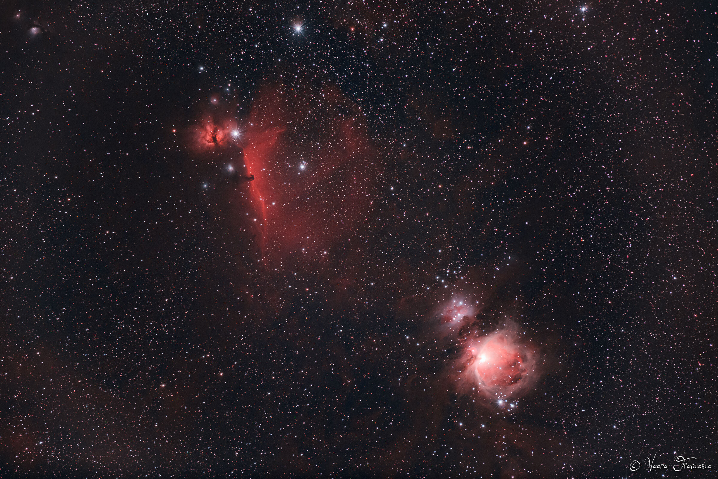 Nebulosa di orione e Testa di cavallo