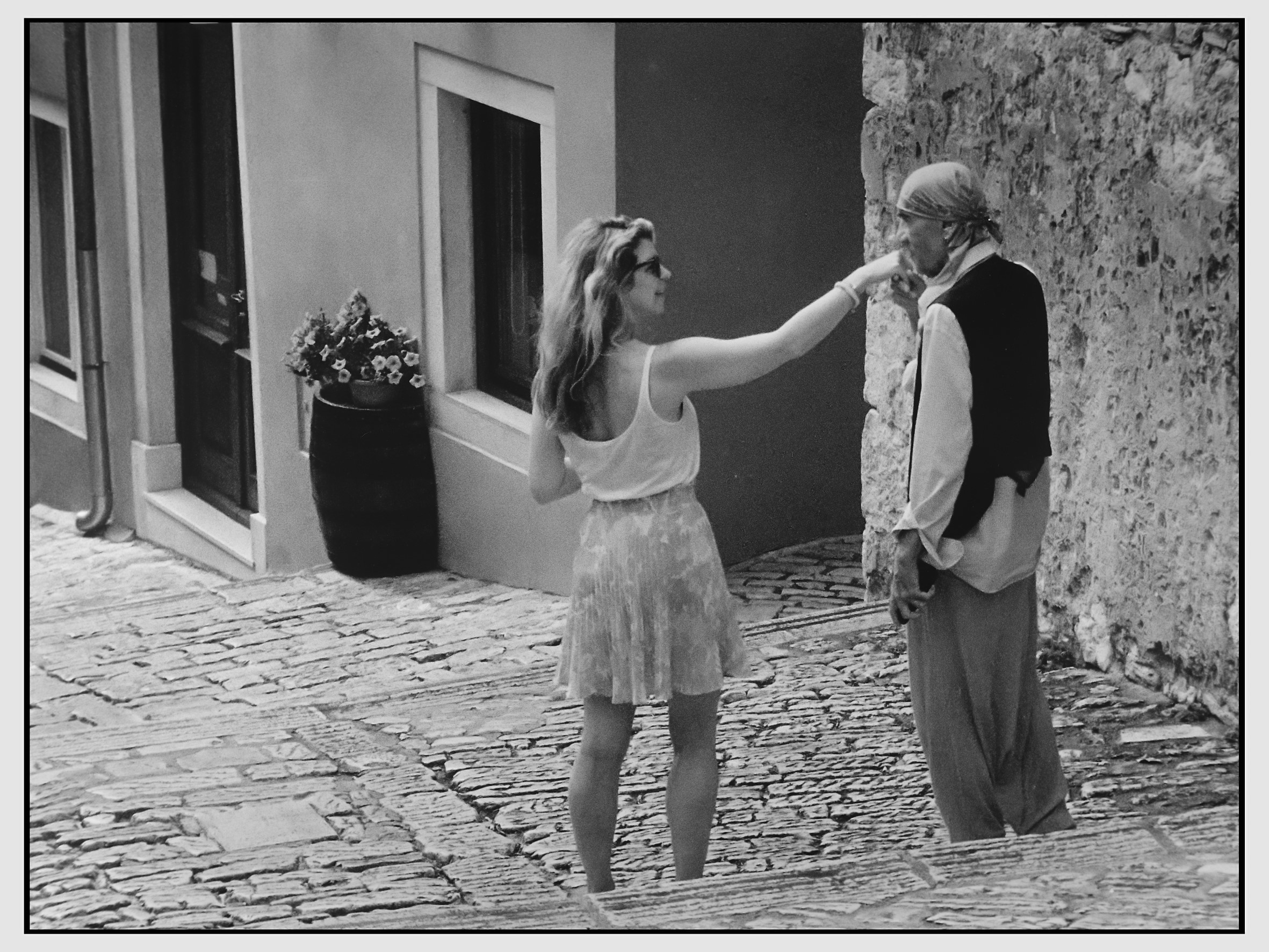 A gesture of yesteryear.