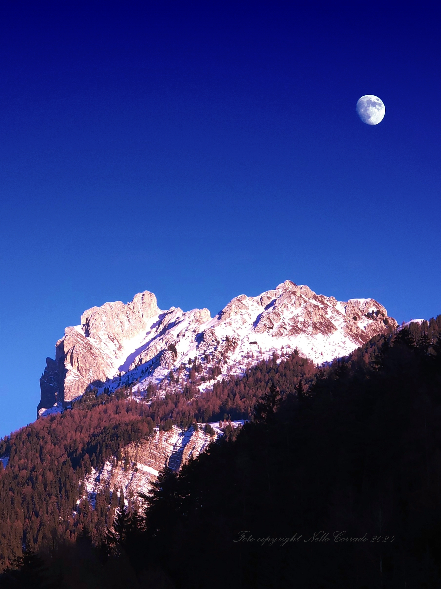 Dolomites at sunset
