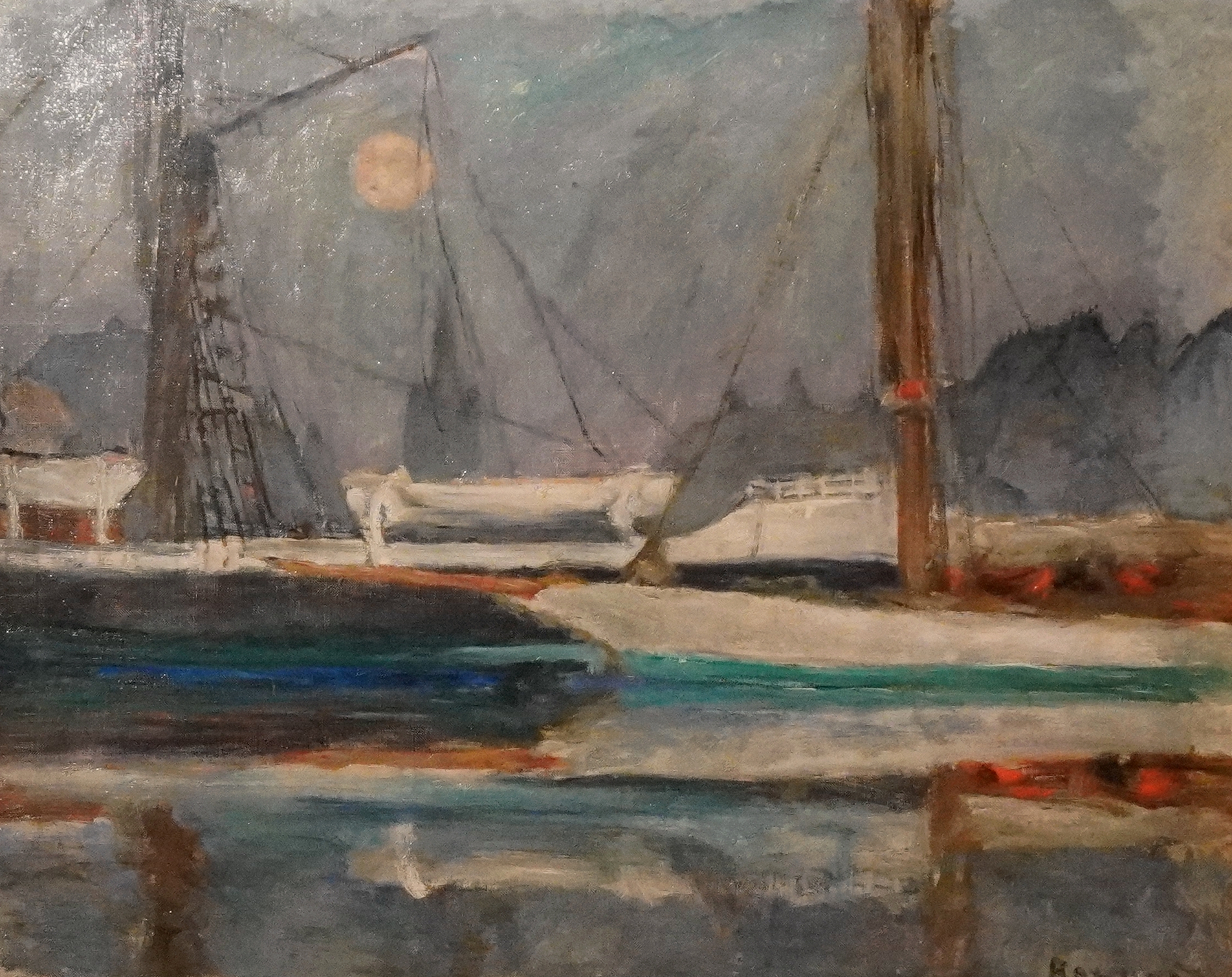 Pierre Bonnard - Il bacino degli Yachts a Deauville