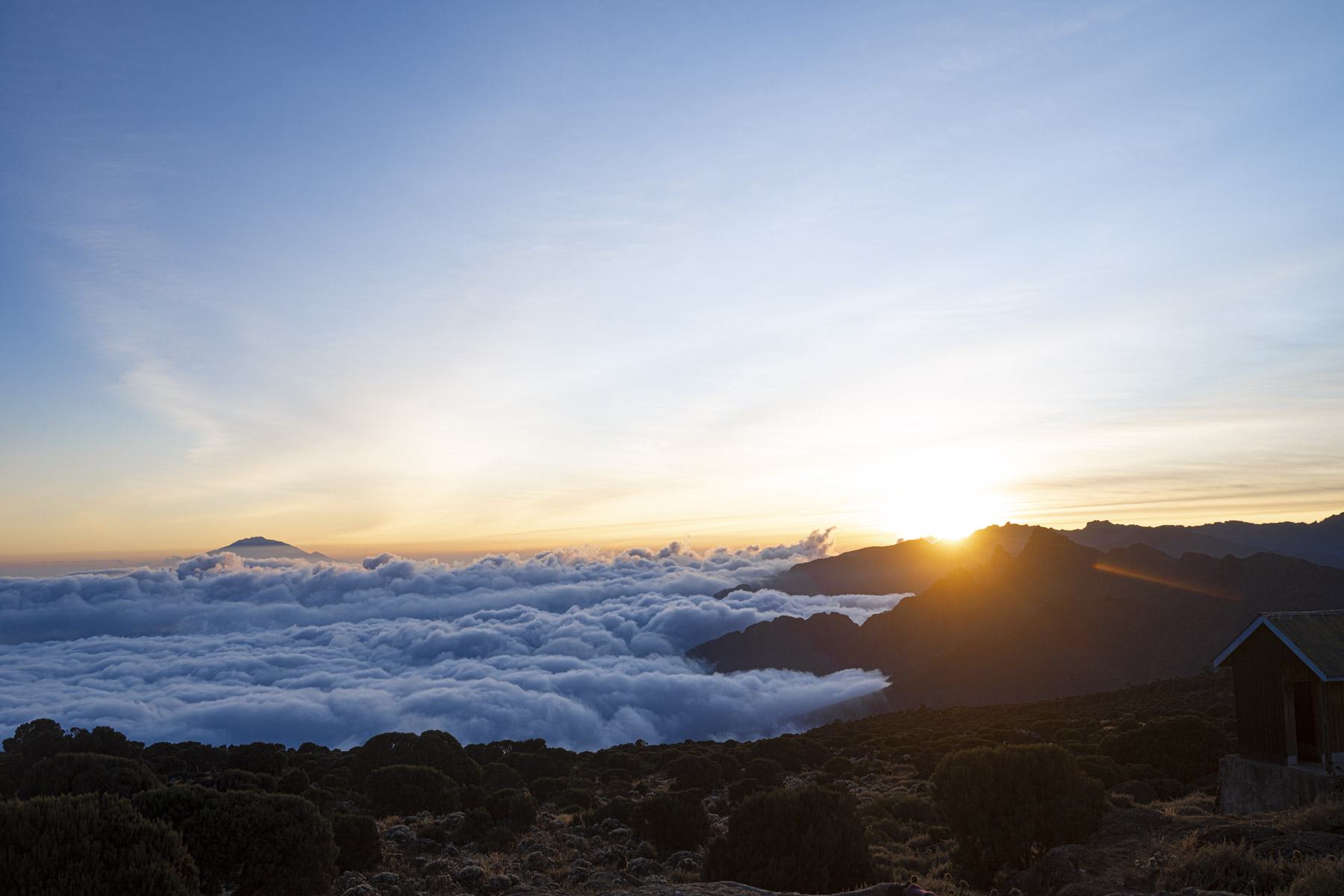 Sunset from Shira Camp