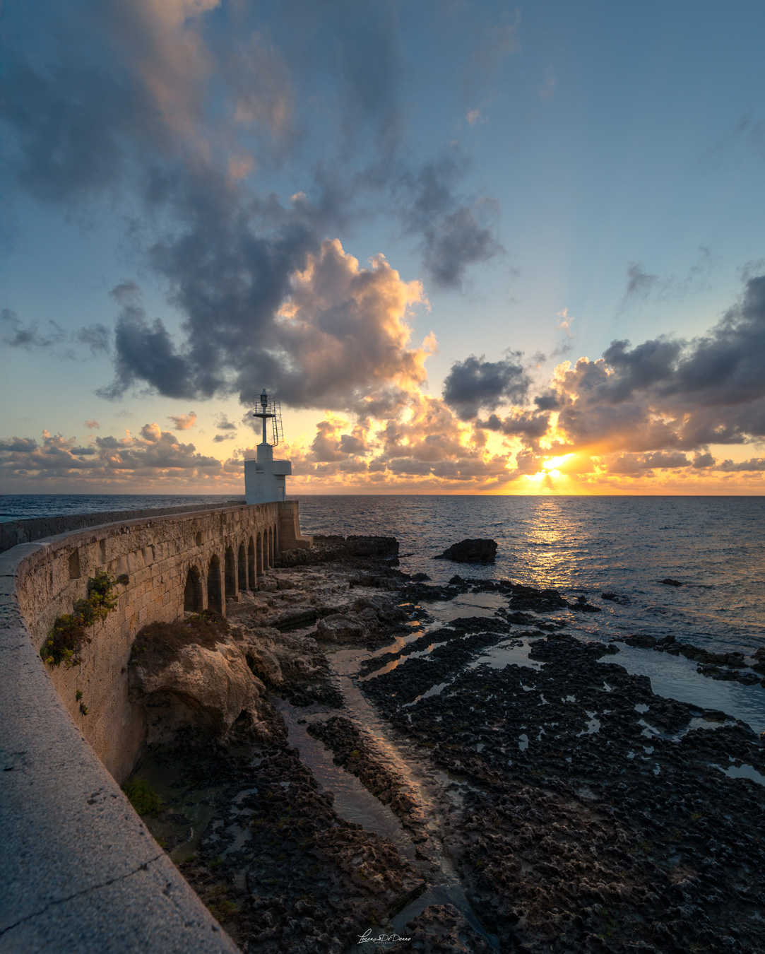 Sunrise over the Otranto Lighthouse: The Meeting of Sea and ...