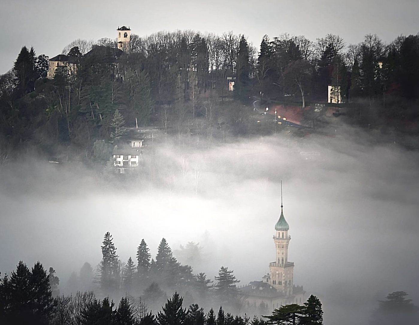 In the clouds