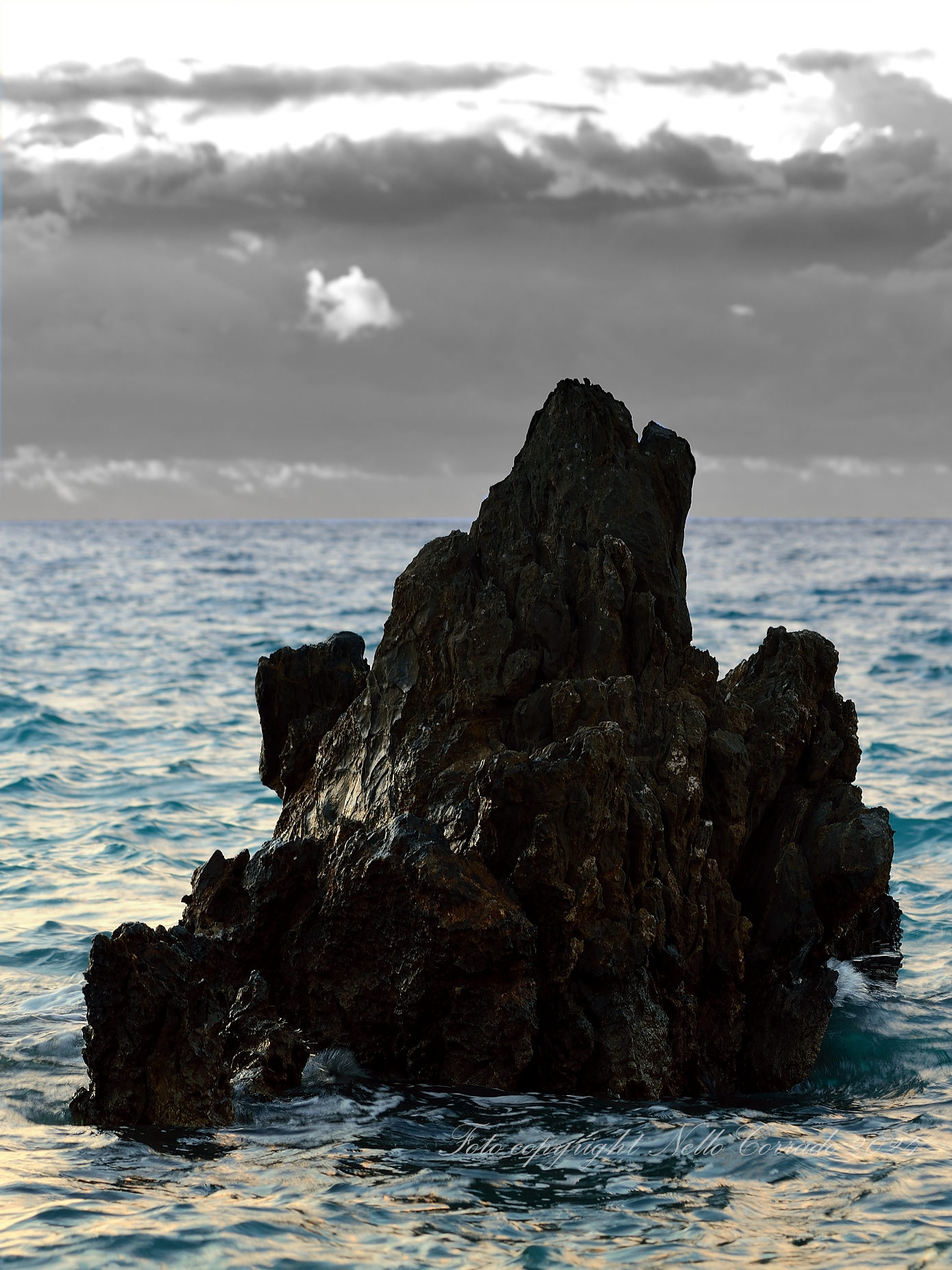 The solitude of the rock