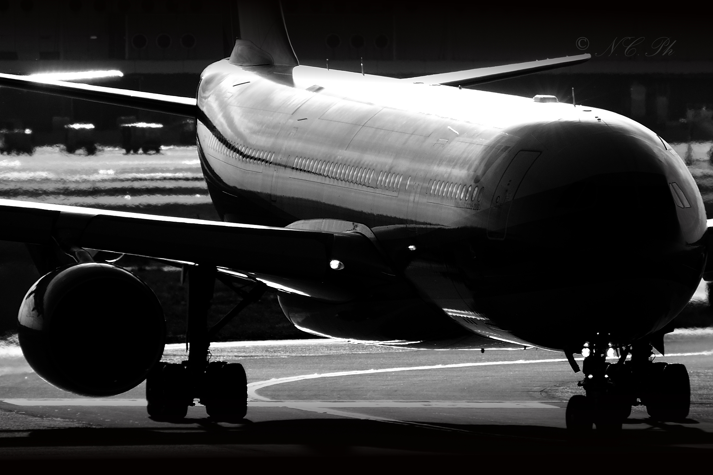 Lining up for take off