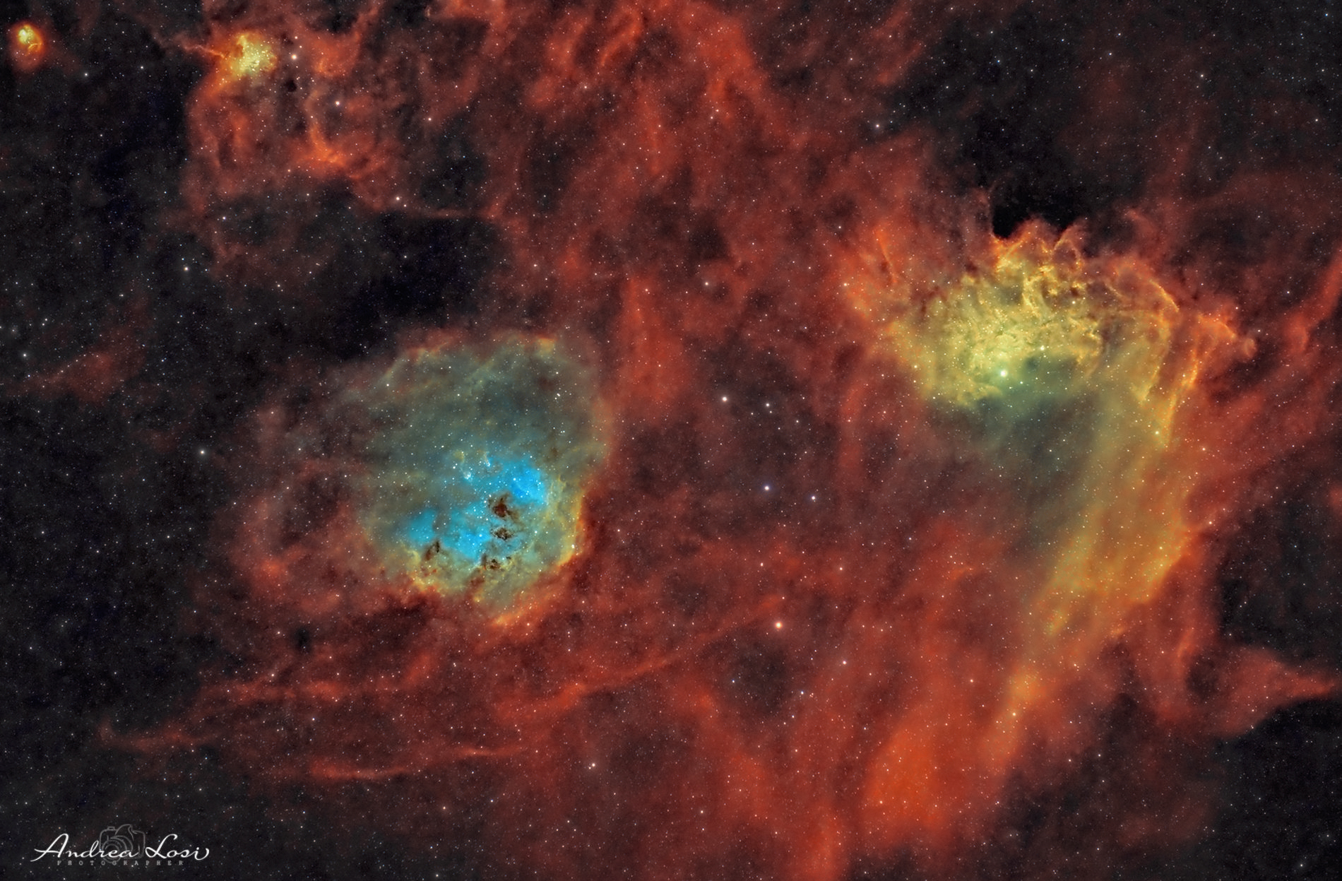 IC 405, la Stella fiammeggiante