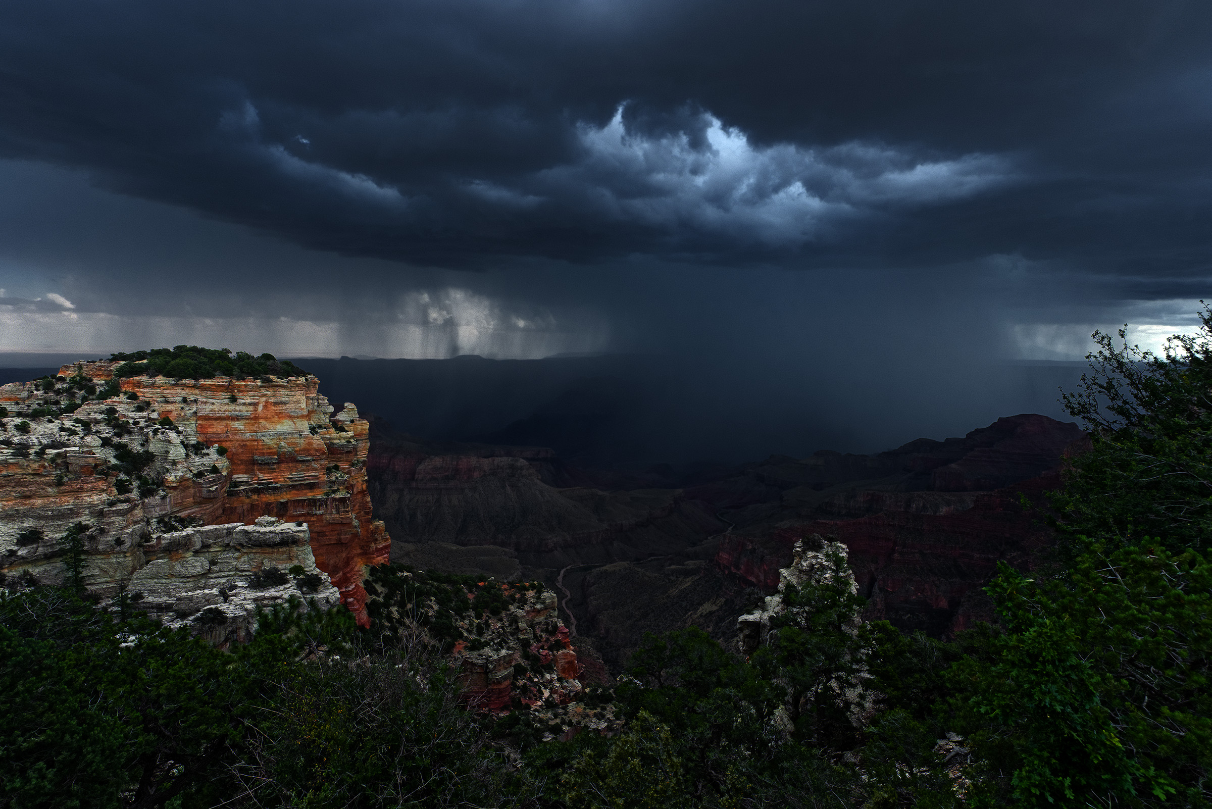 Thunderstorm over Grand Canyon North