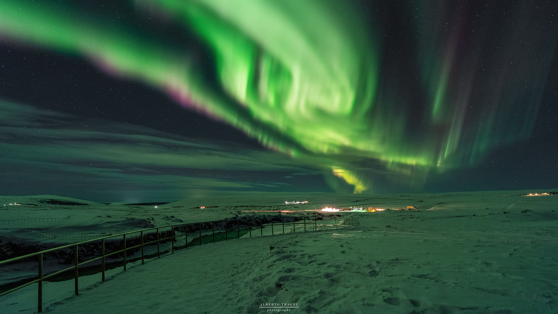 Aurora in the north of Iceland