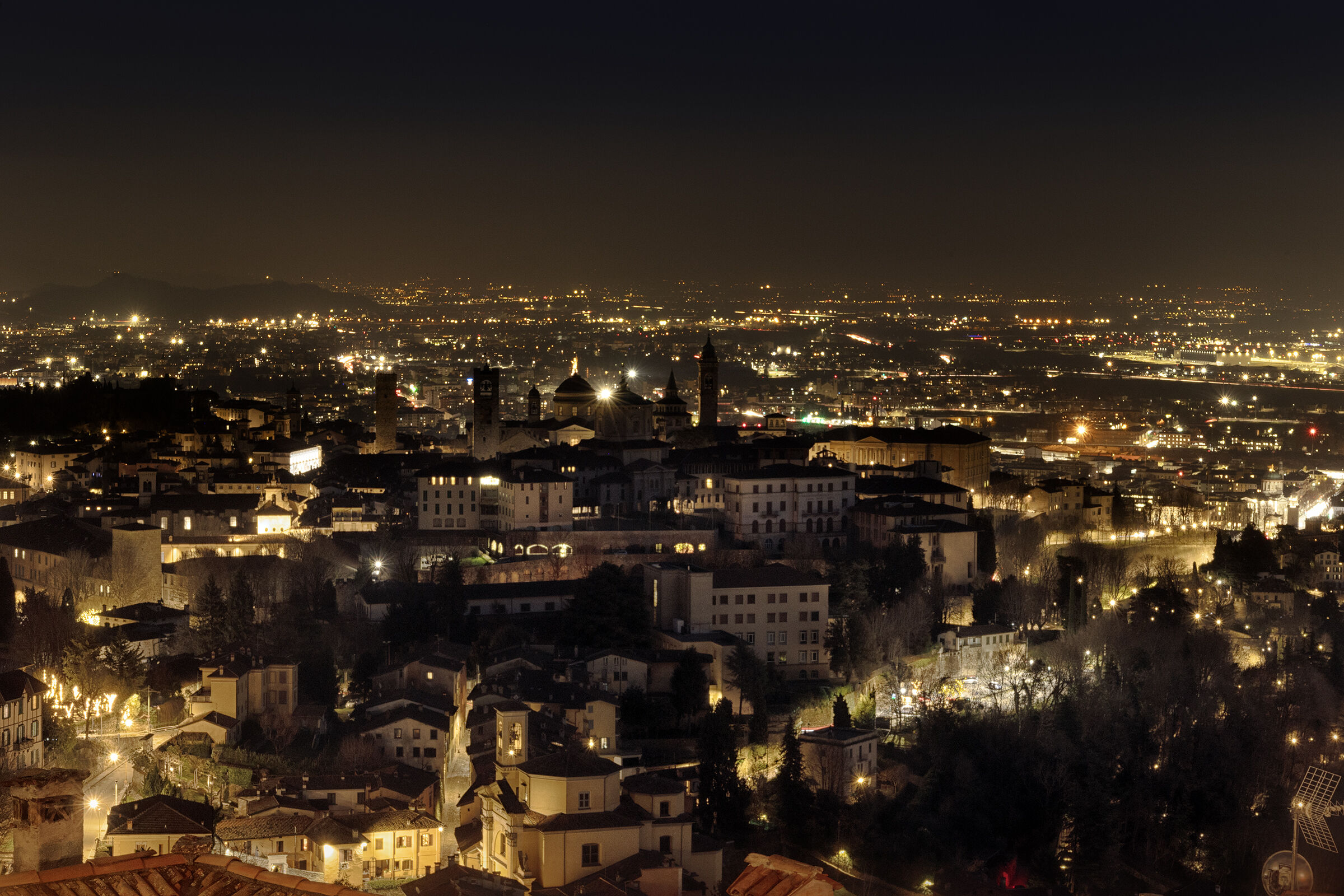 panoramic view of Città Alta - Bergamo