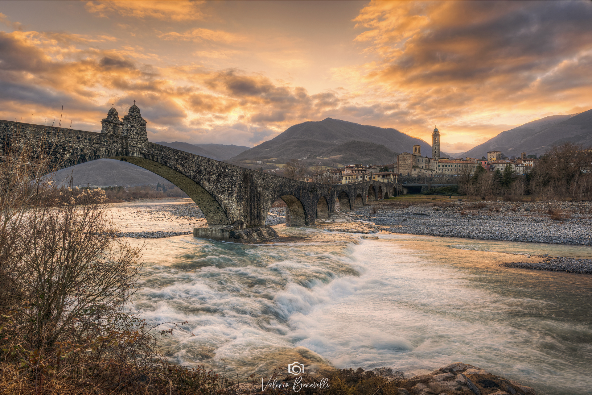 Tramonto a Bobbio