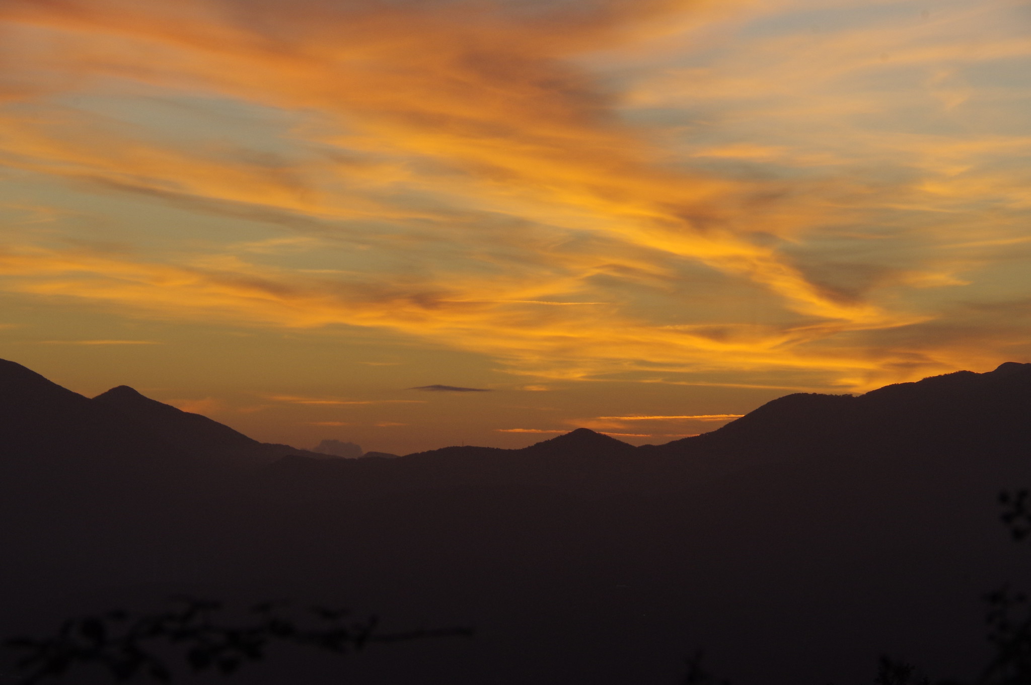 Tramonto dal Pollino