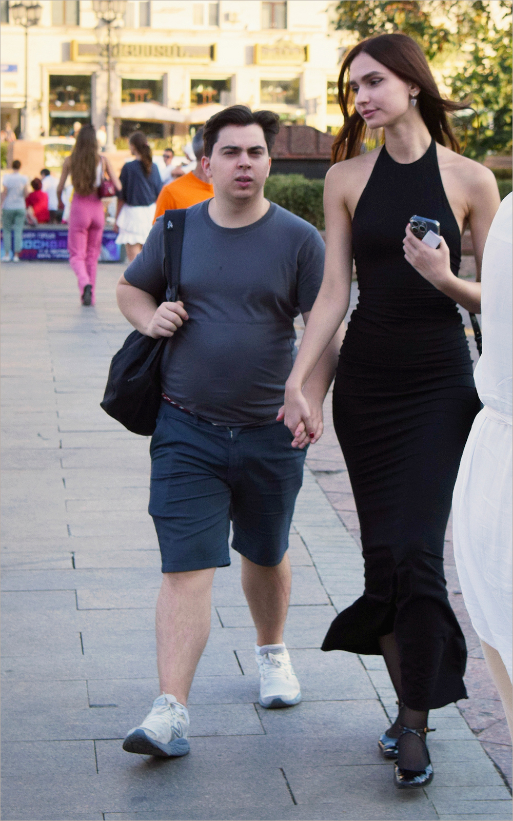 a lean and tall one with a fat and low one ...