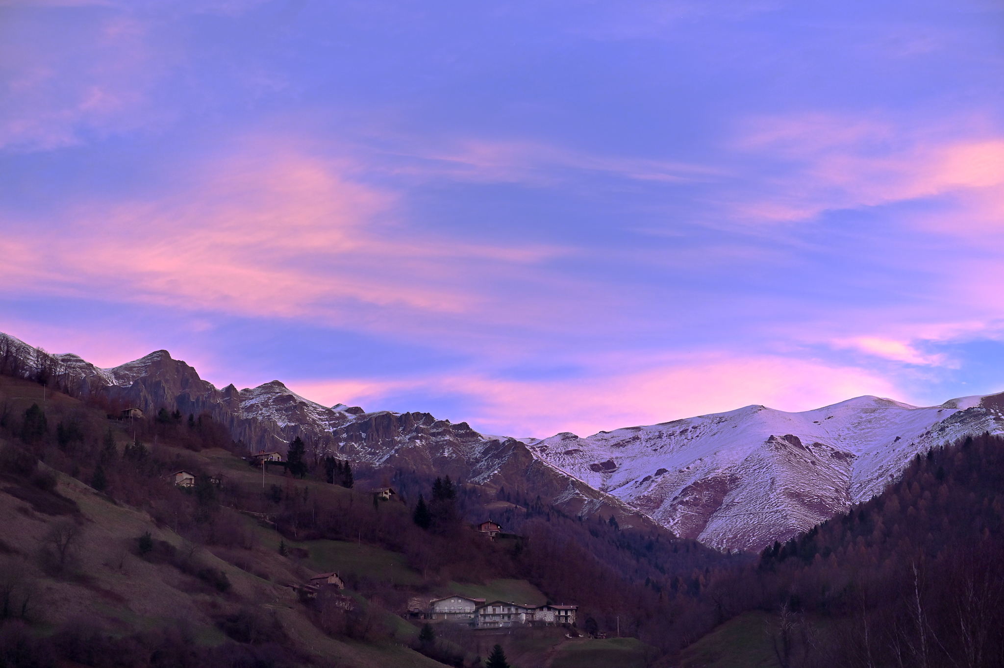 Red in the evening...