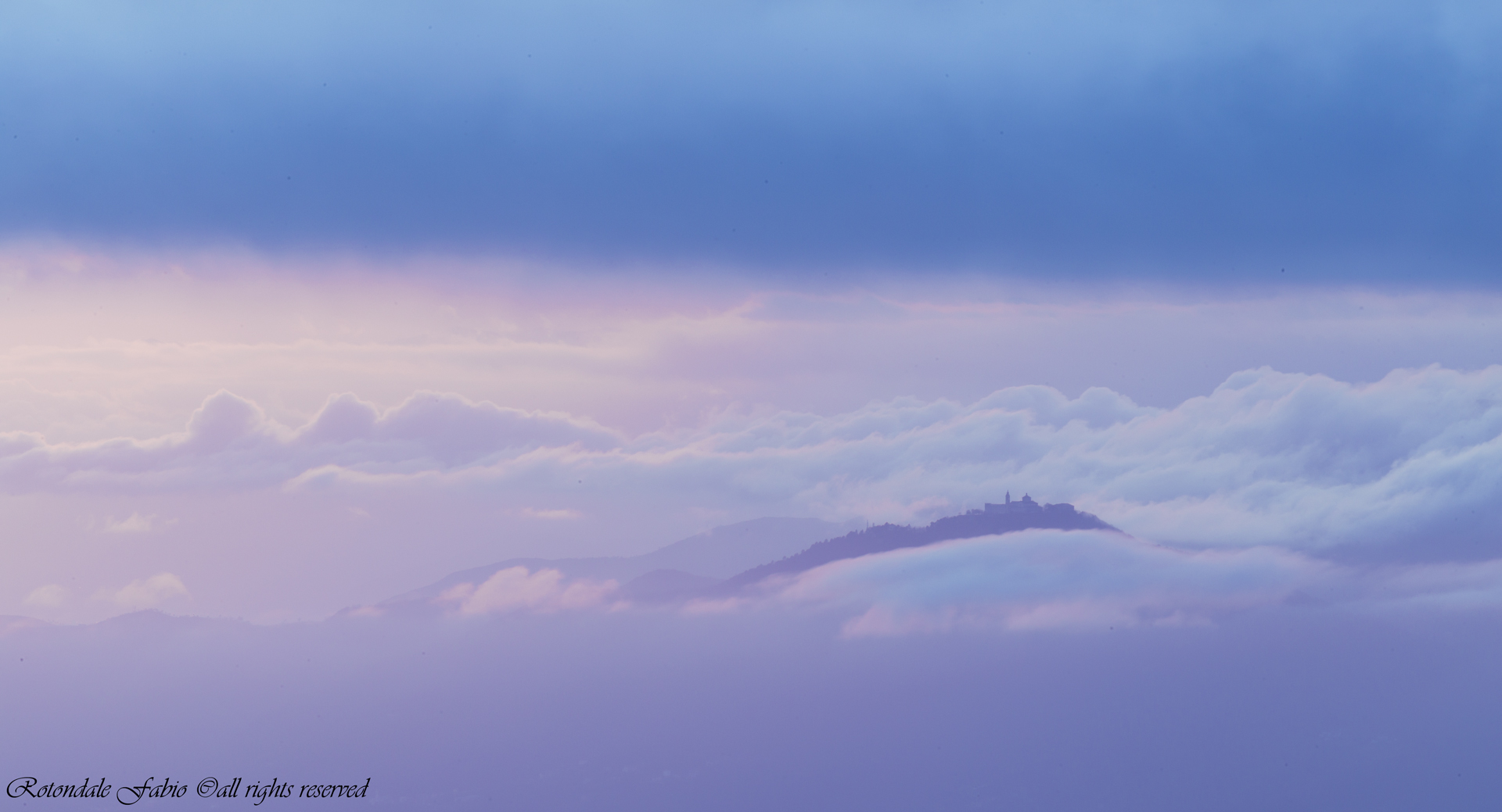 Genoa, the Sanctuary of the Madonna della Guardia