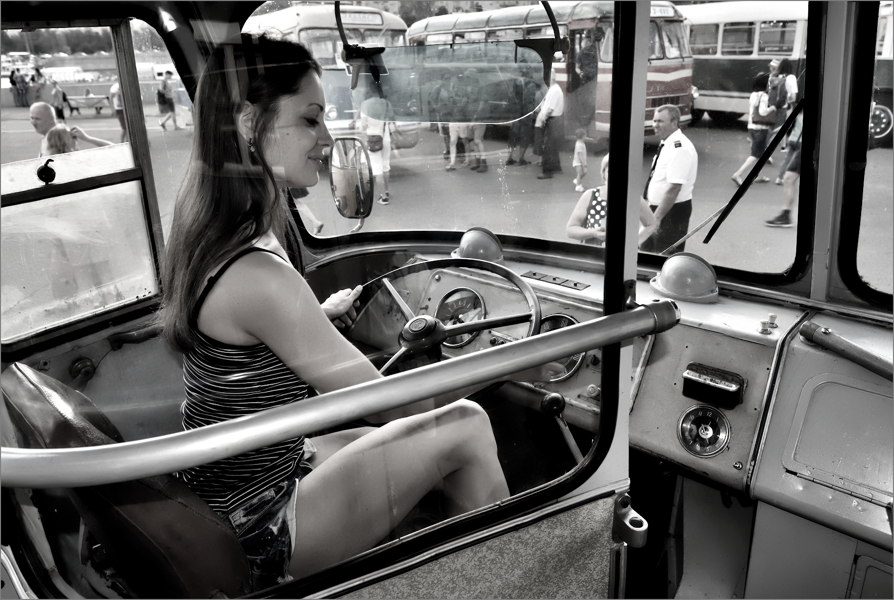 to the museum of means of transport of yesteryear ...