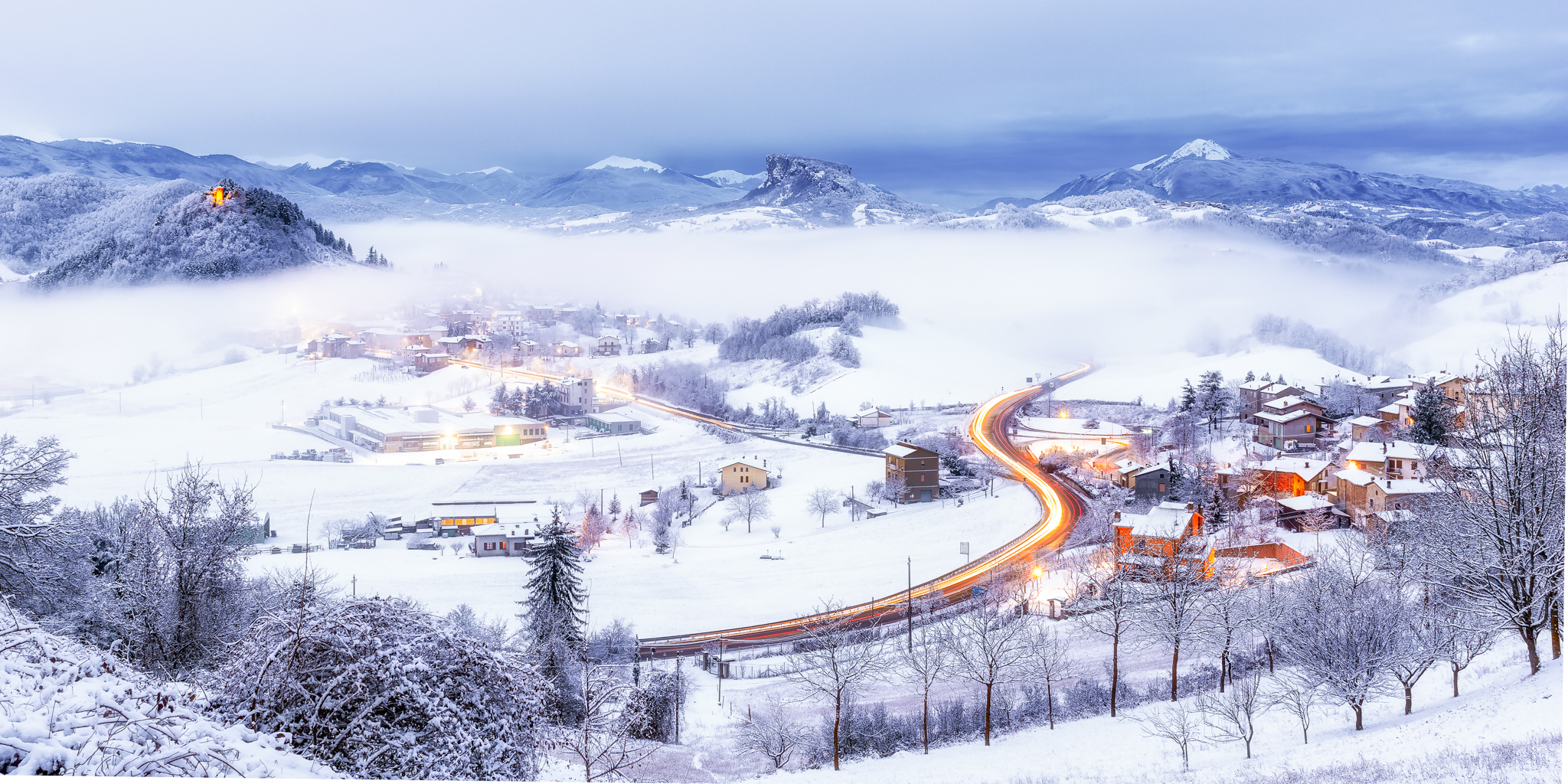 White landscape - Reggio Emilia Apennines
