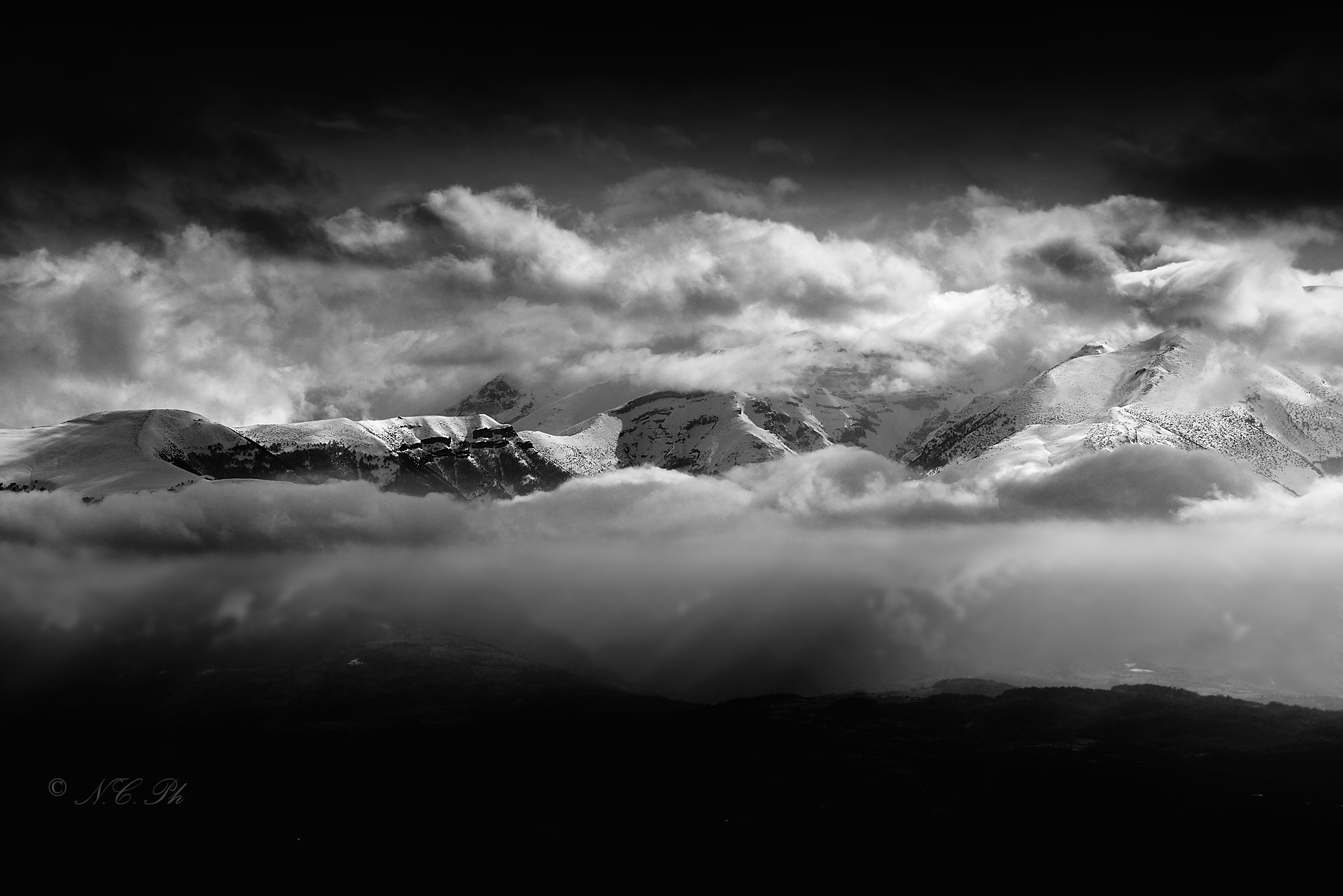 Majella Massif from Mount La Queglia