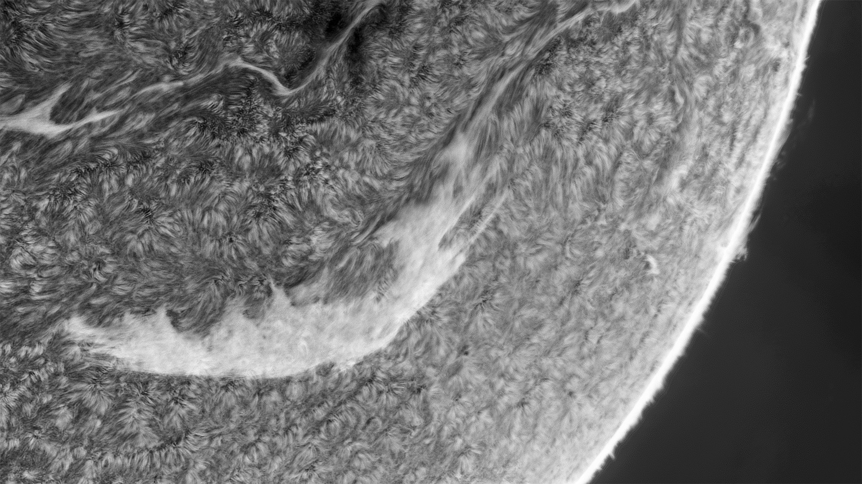 Solar detail in Halpha of 4 February 2025