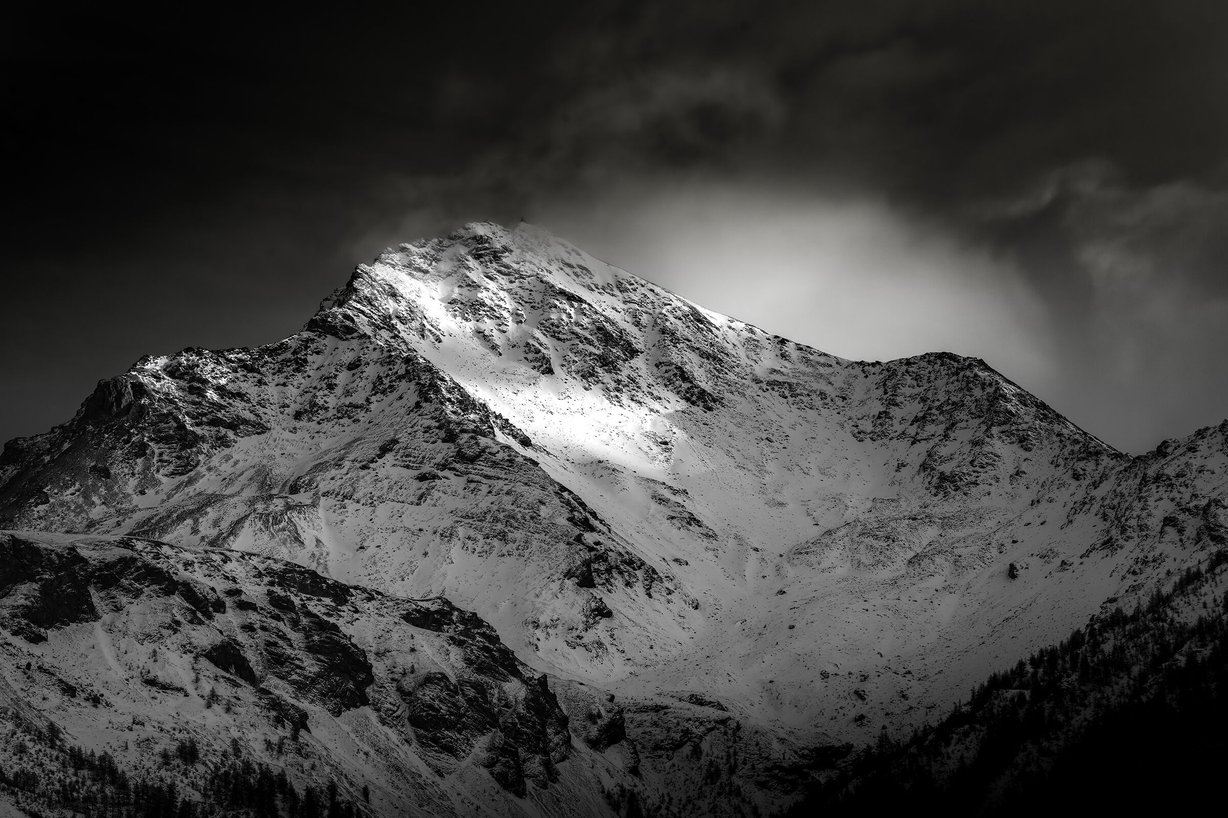 L'ultima luce su punta Rognosa