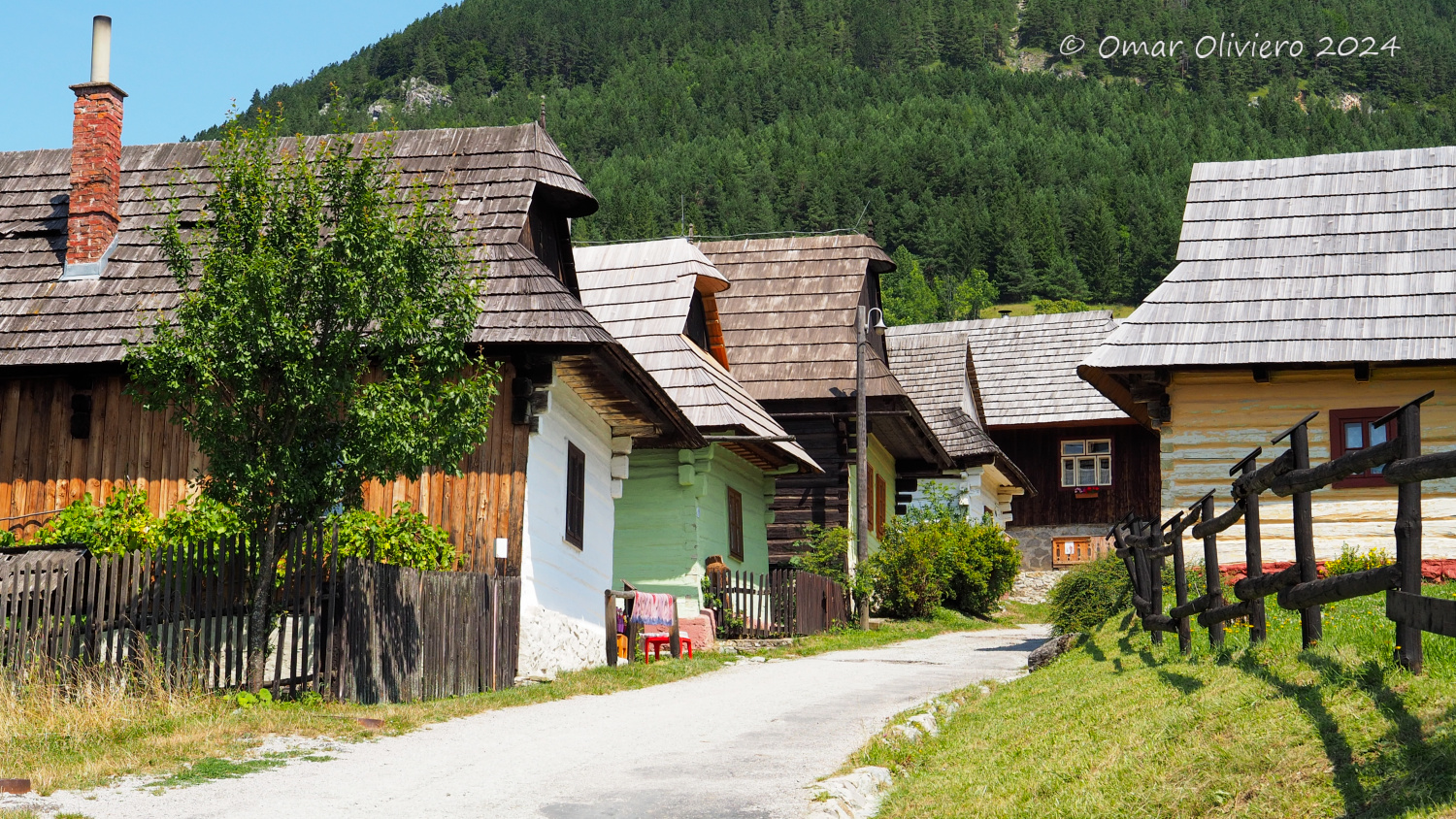 Vlkolinec - entrance to the village