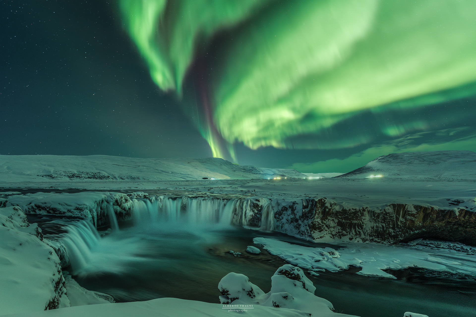 Godafoss at the end of the evening