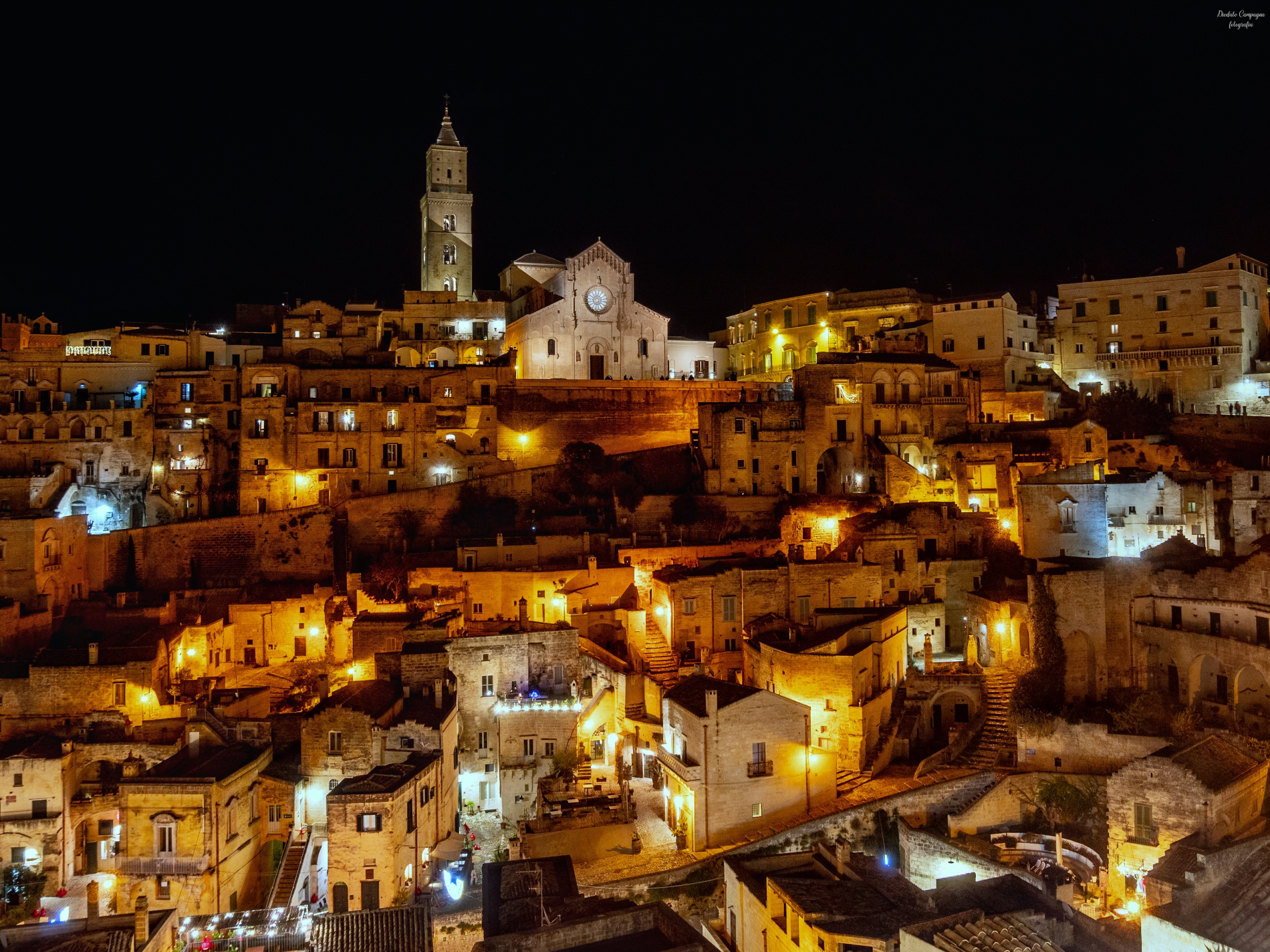 Matera at night