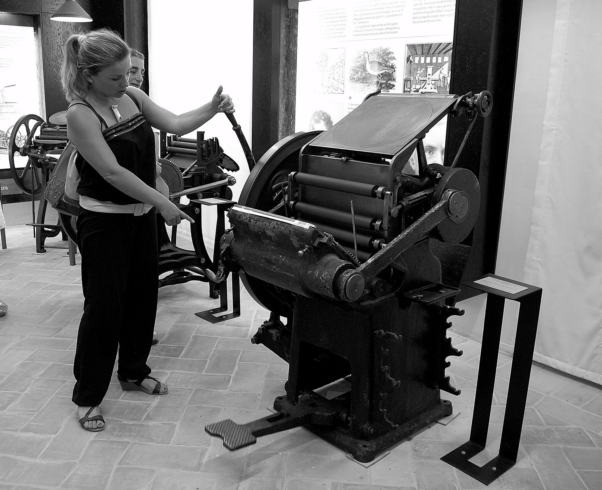 Macchina da stampa fine 1800: "Pedalina"