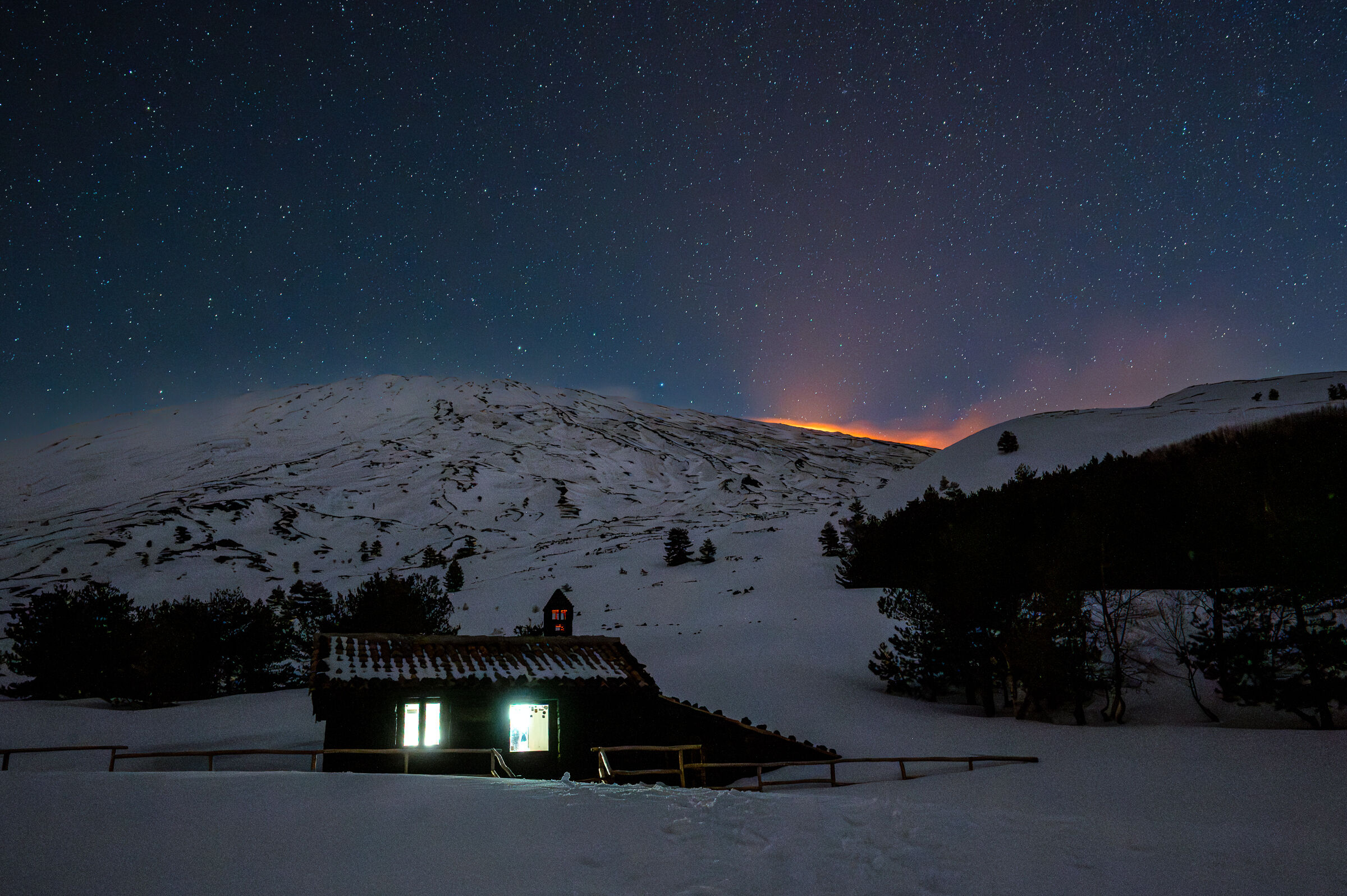 Night of stars and fire