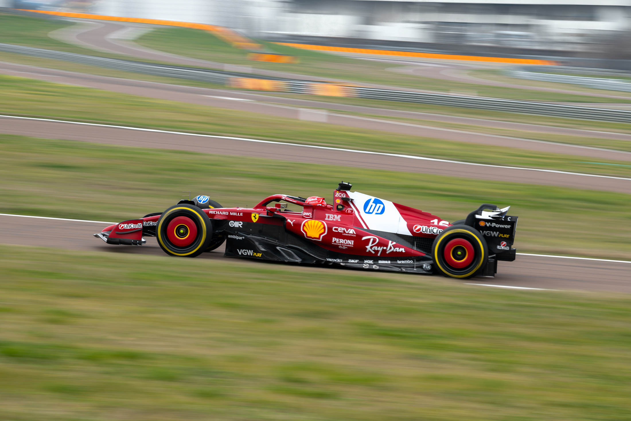 SF-25 on track for the first time at Fiorano
