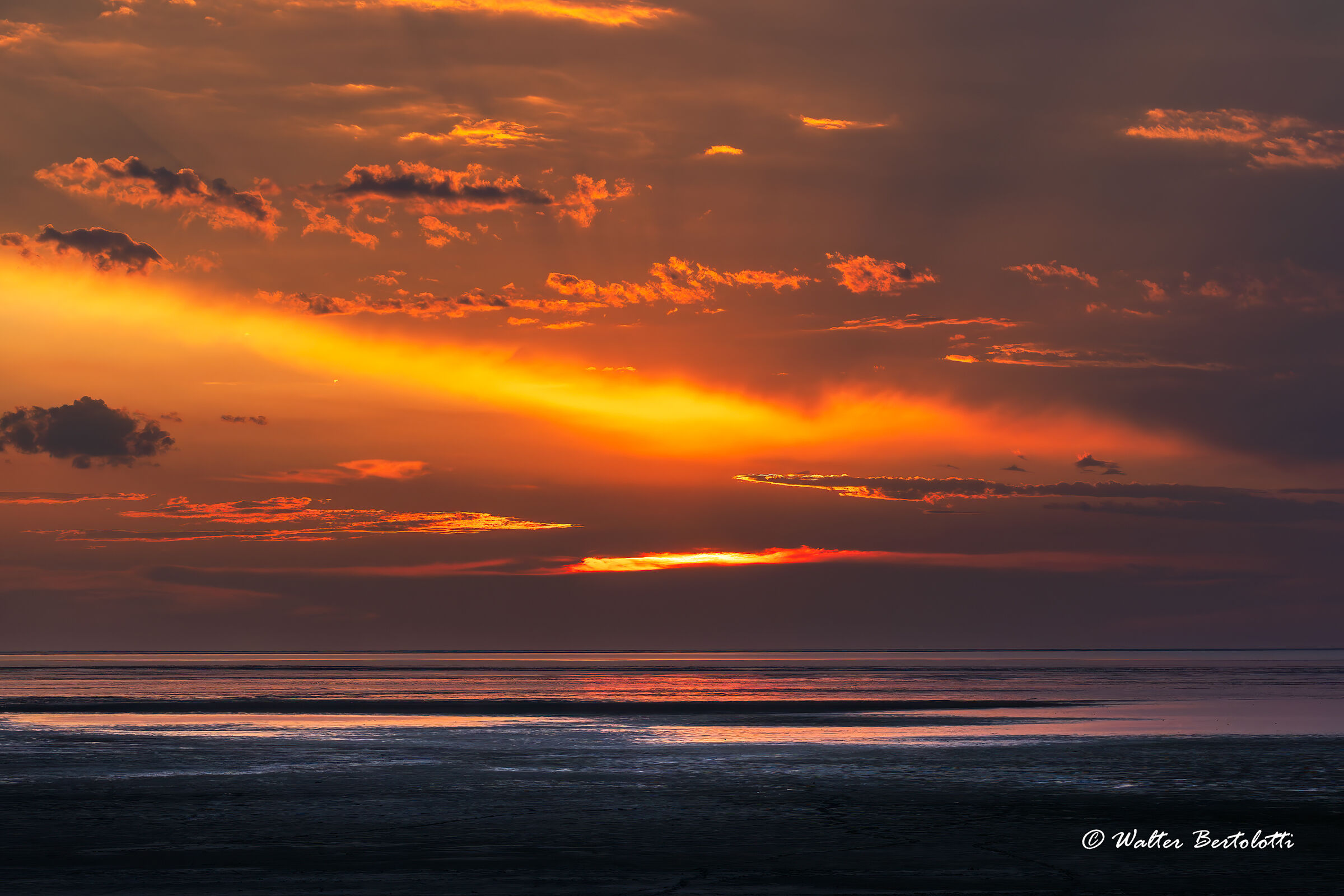 Tramonto sul Pan dopo i temporali