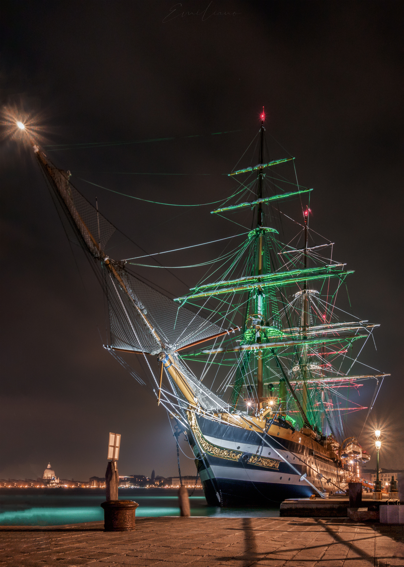 Vespucci ship in Venice