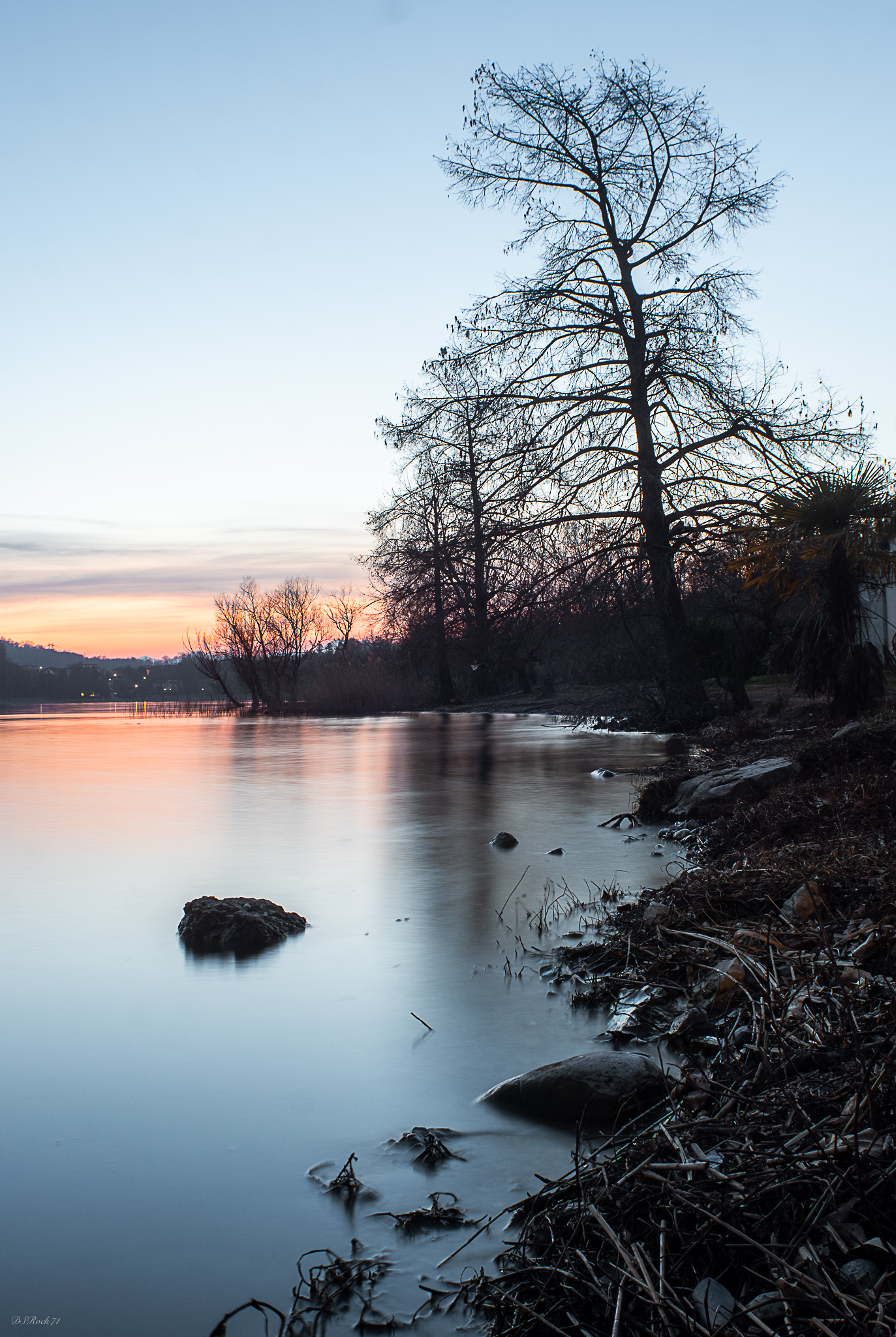 Freezing sunset