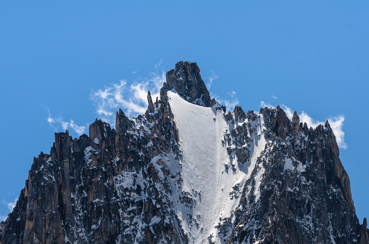 On the way to Helbronner - Italy