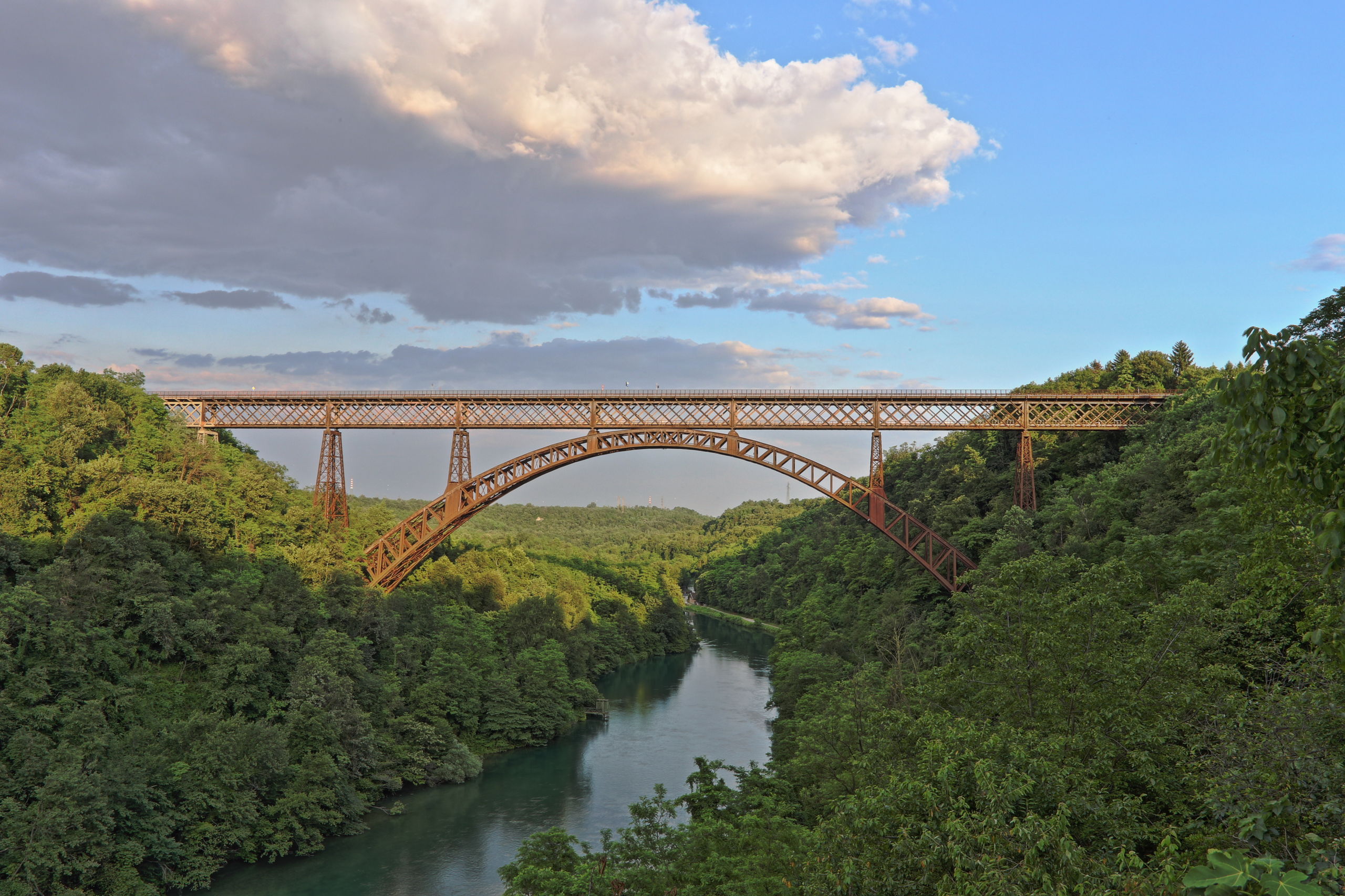 Bridge St. Michele from Paderno d'Adda