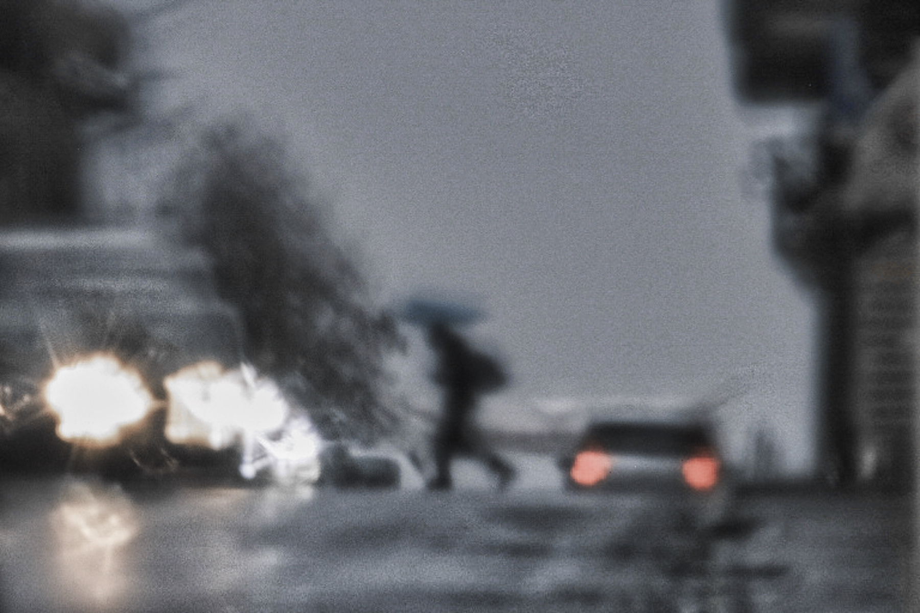 Correndo nella pioggia