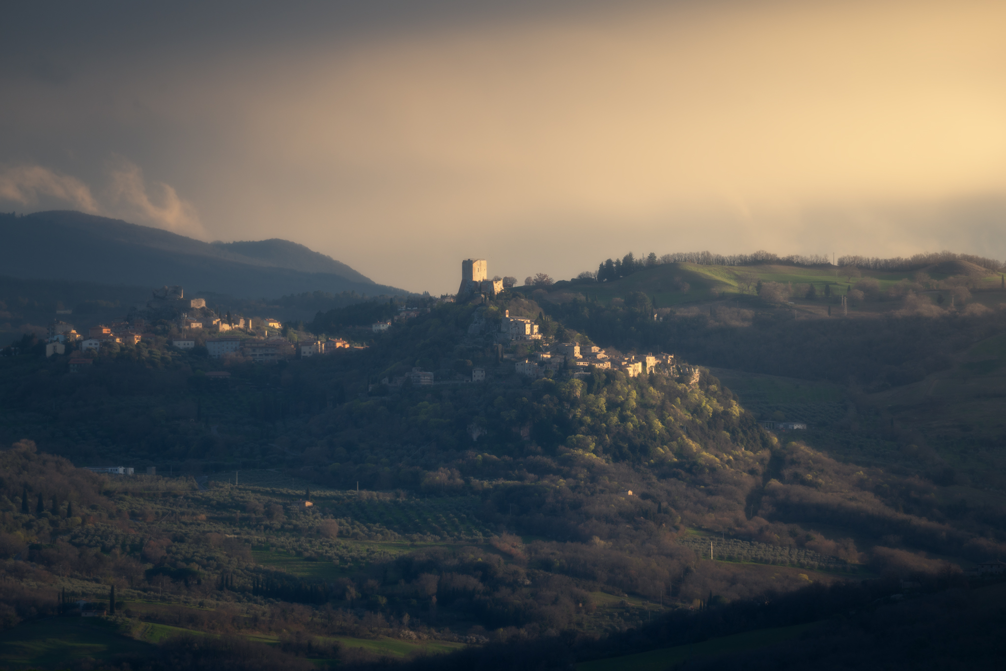 During a glimmer of light