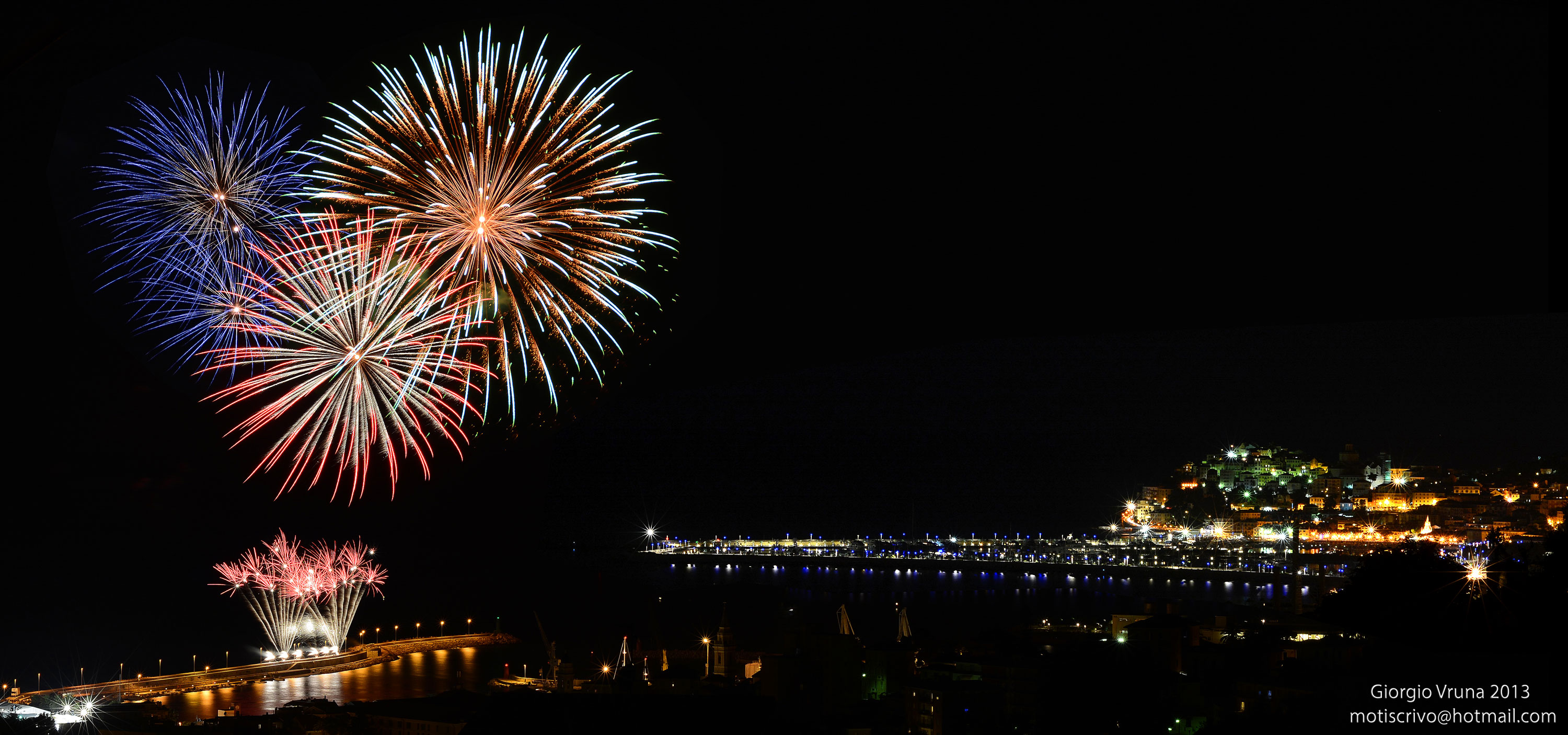Fuochi d'artificio ad Imperia
