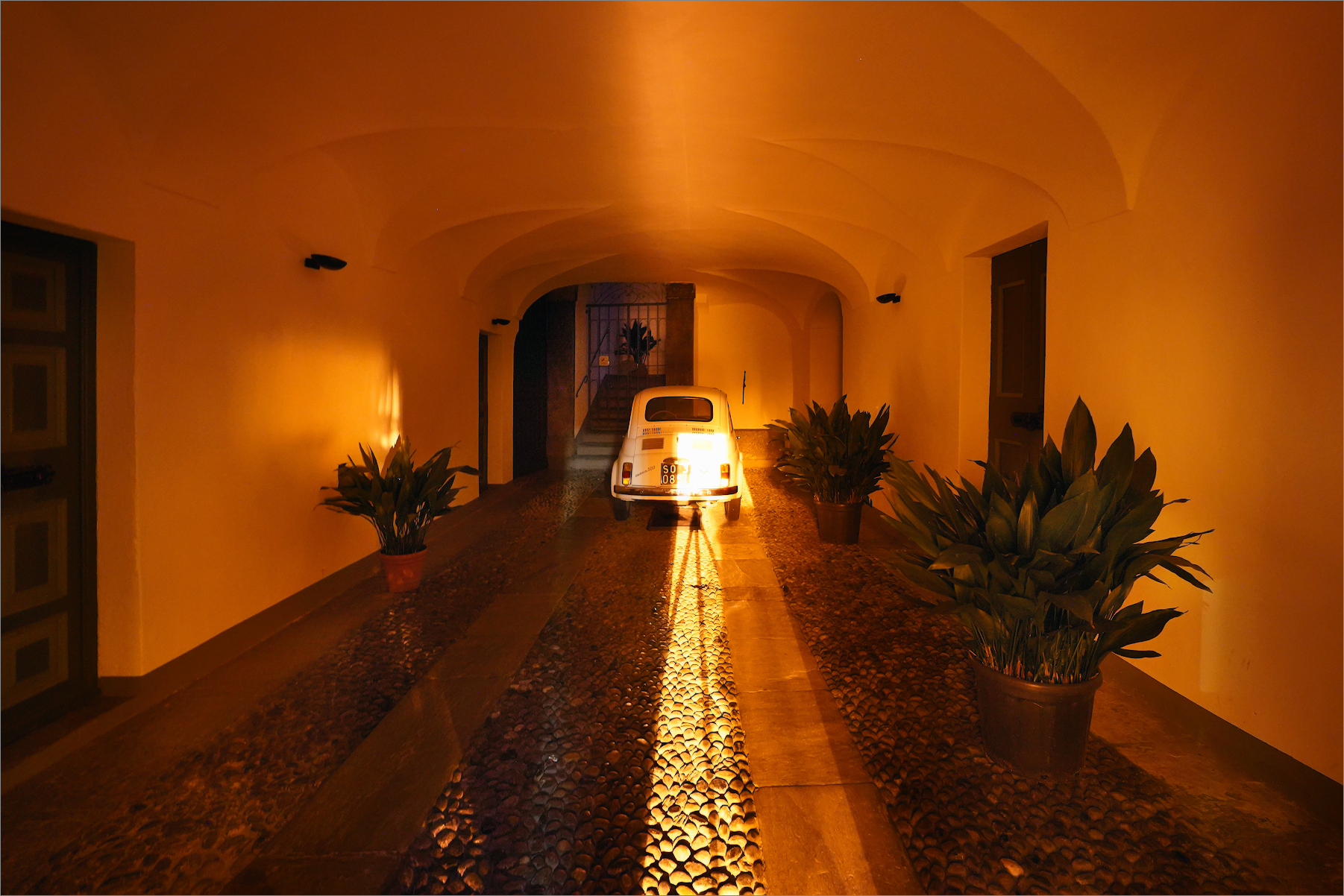 The door of the palace was open...