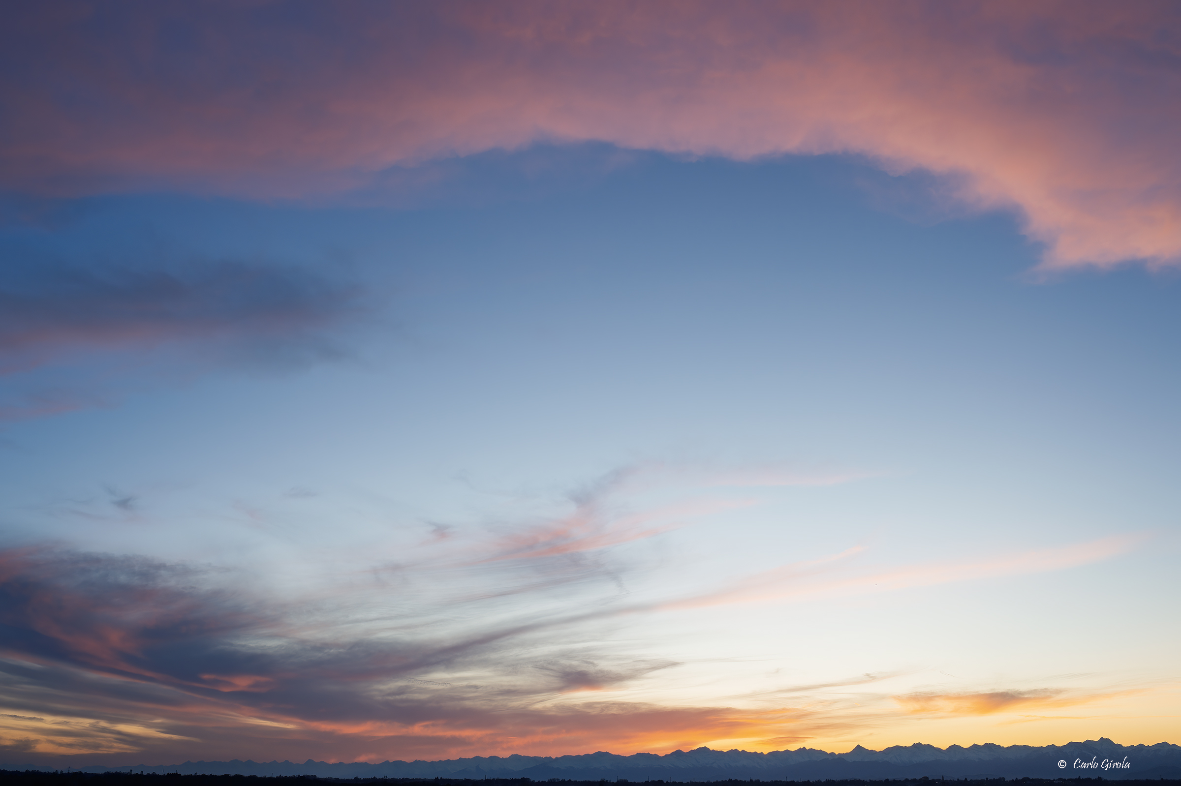 Tramonto di ieri 27/3