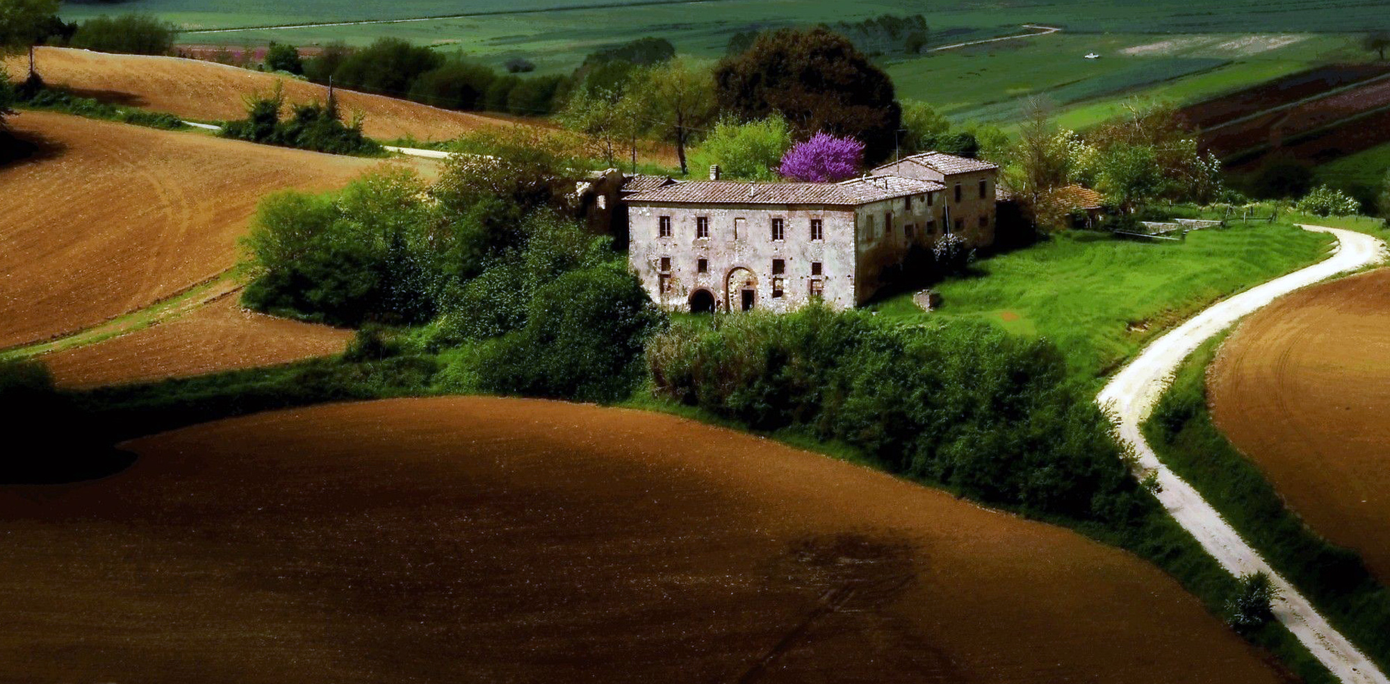 from the castle of Monteriggioni