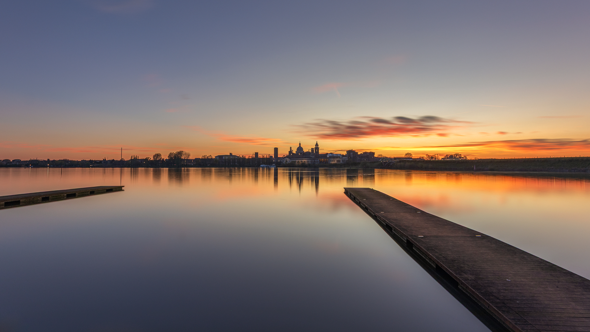 Mantua at Sunset
