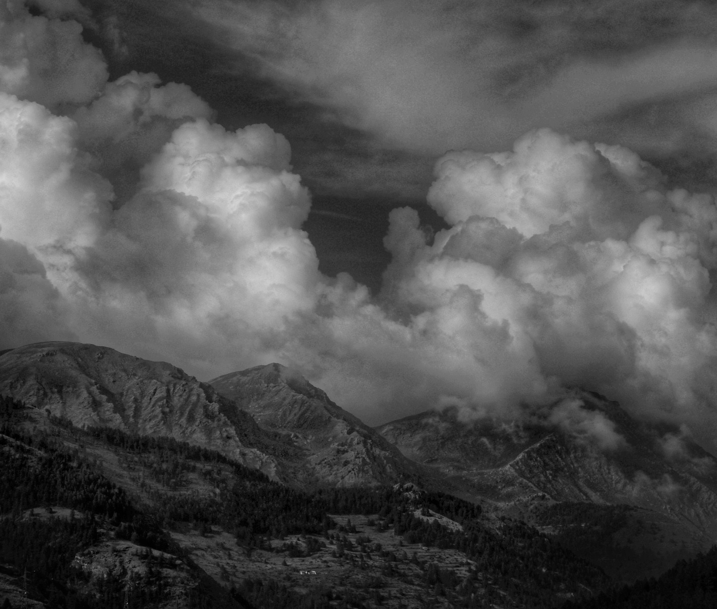 Mountains in the clouds