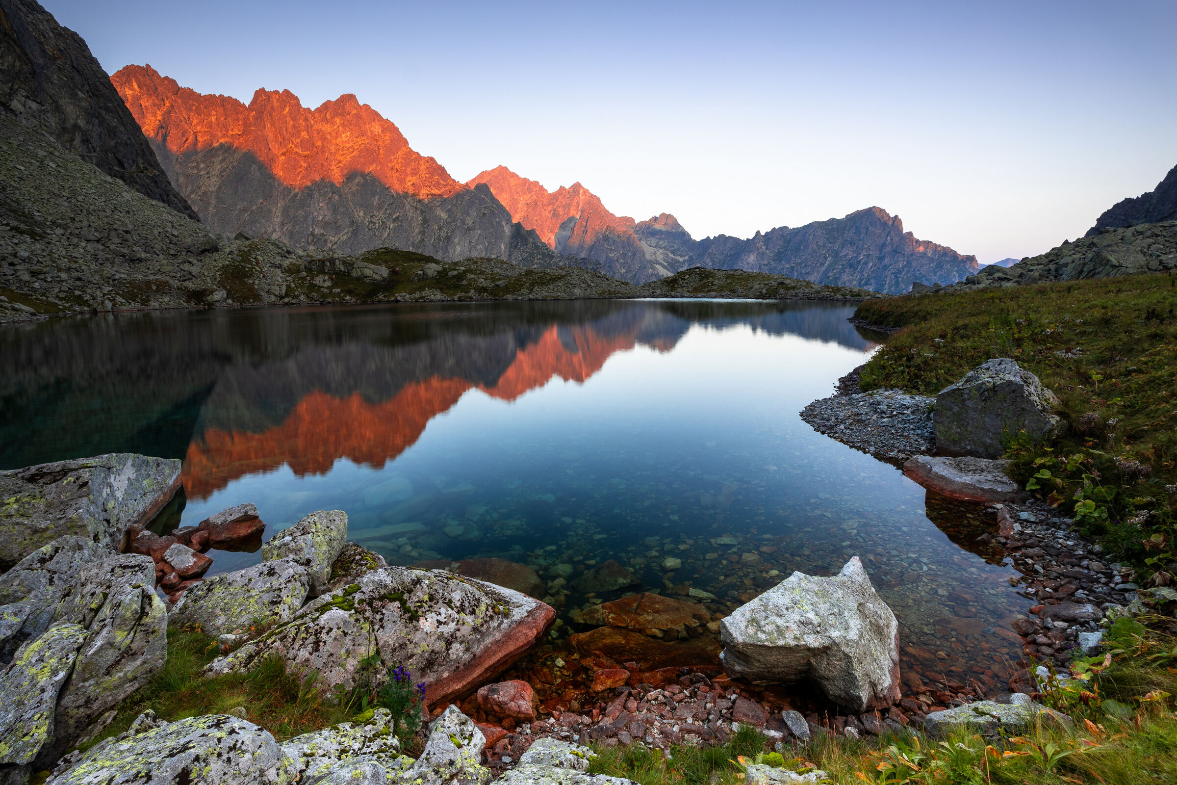 Litvorove Pleso at sunrise