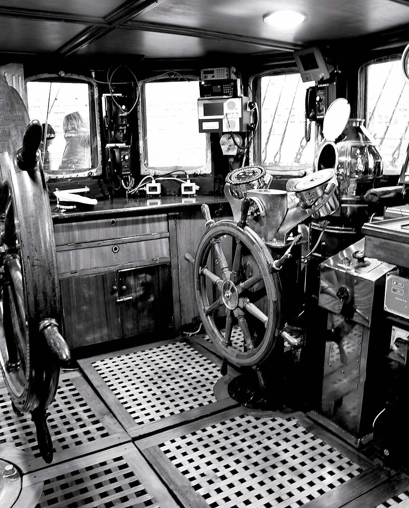 Timoniera in plancia prodiera