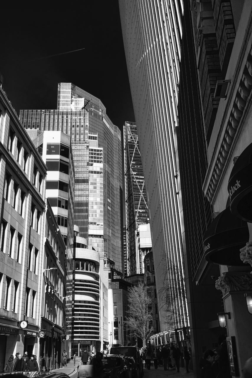 steel and glass
