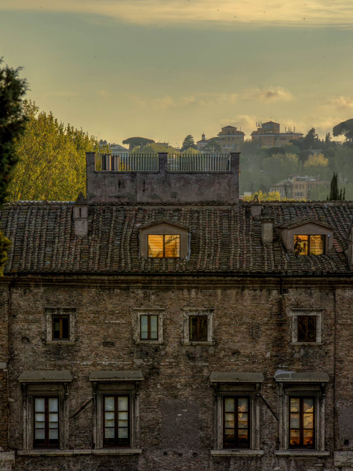 A glimpse of the Theatre of Marcellus