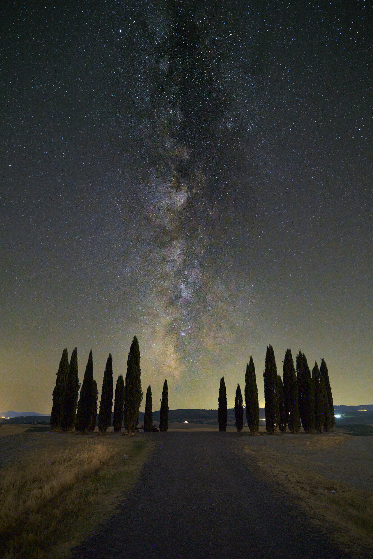 Cypresses and the Milky Way