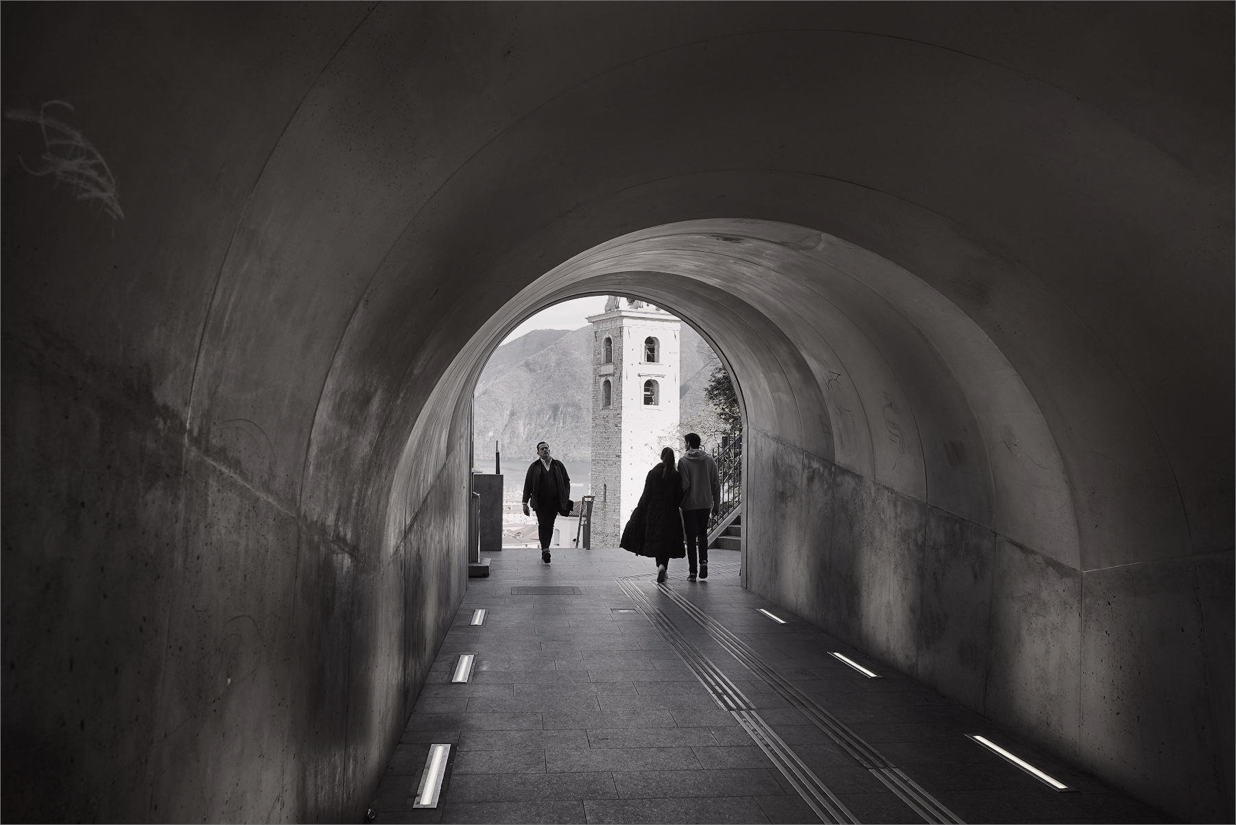 sottopassaggio alla stazione di Lugano