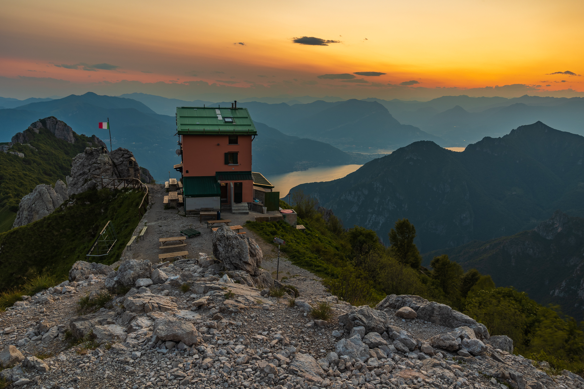 Sunset from the Rosalba refuge