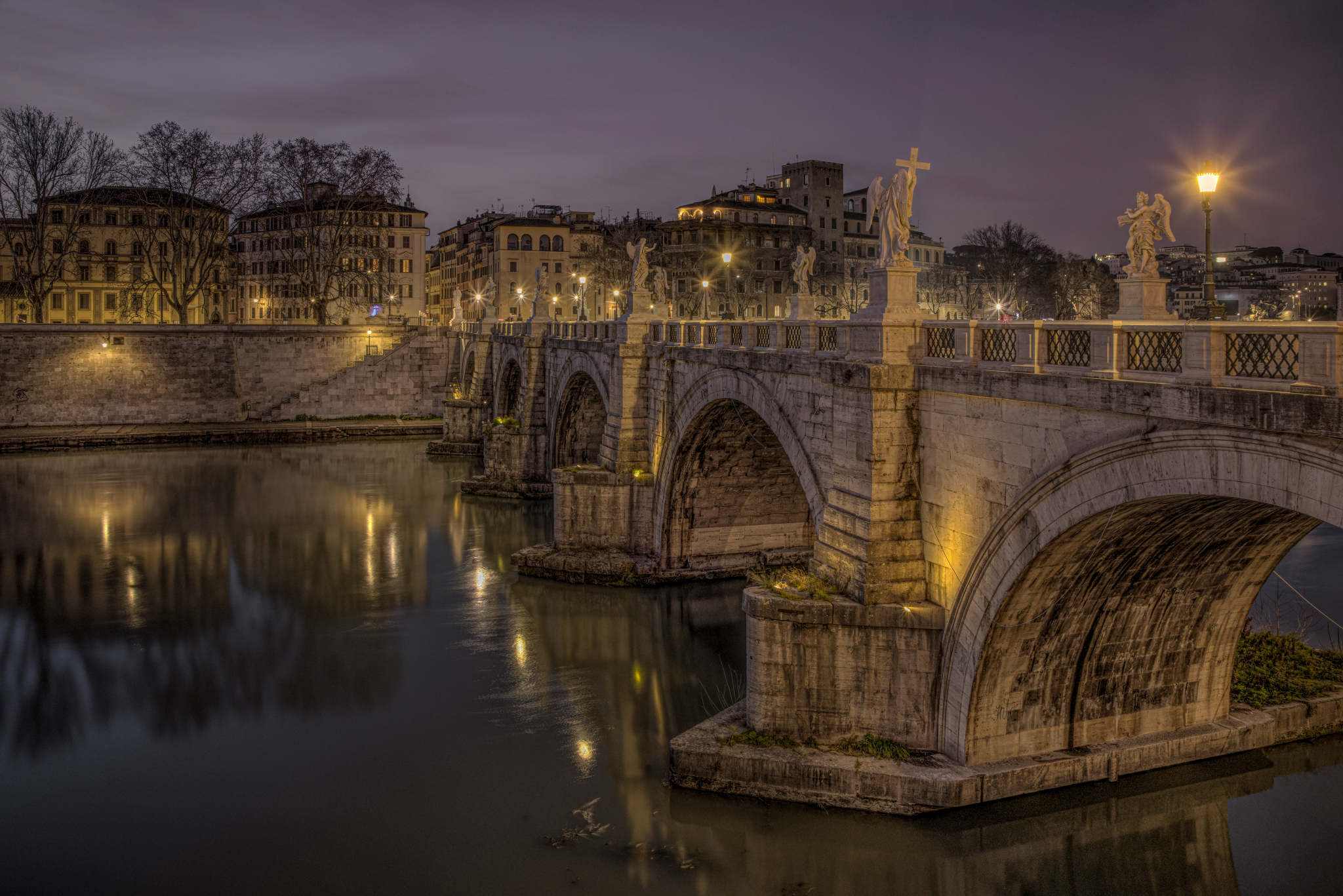 Ponte Sant'Angelo at dawn